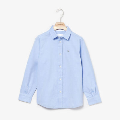 Boys' Contrast Finishes Oxford Cotton Shirt