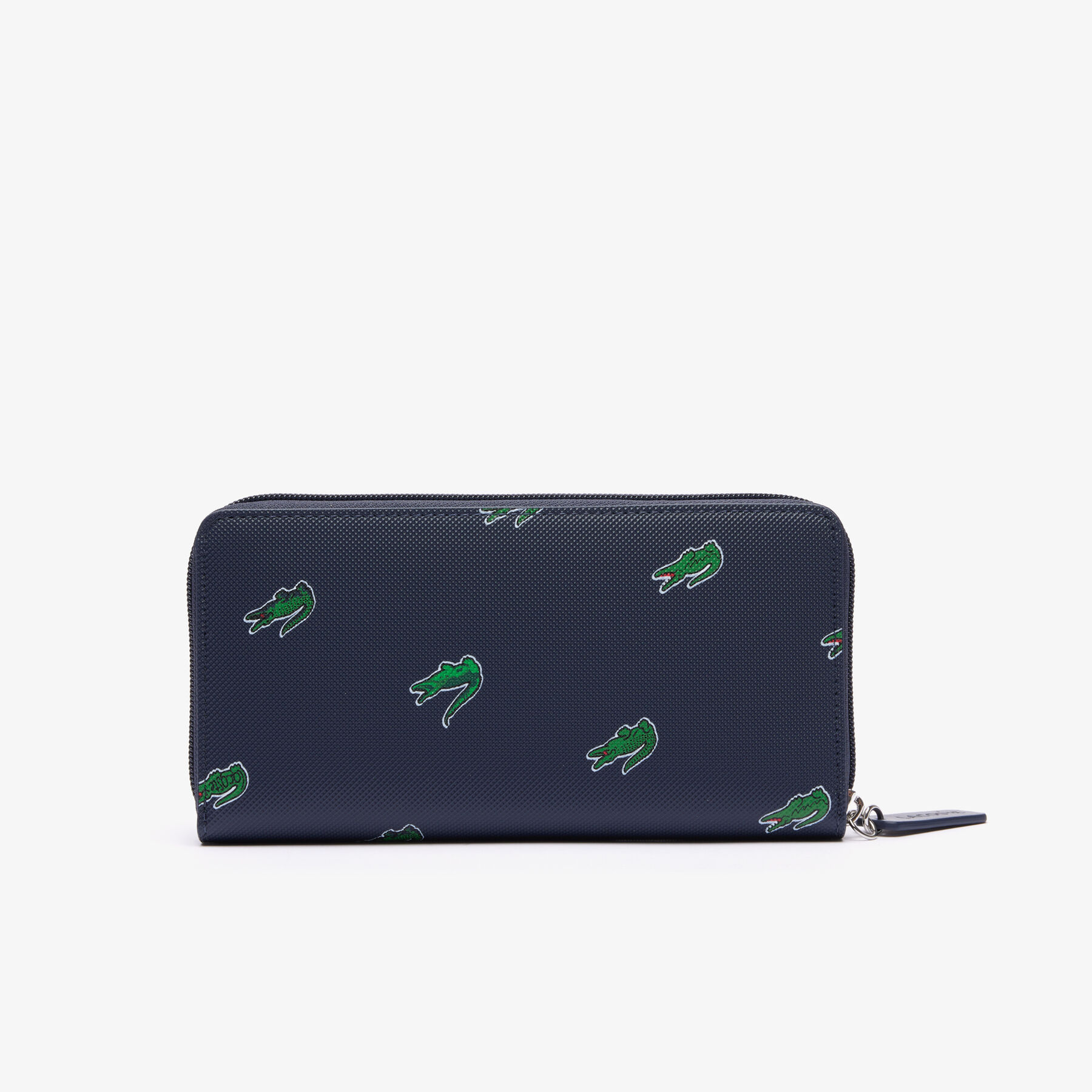 Zipped Croc Print Wallet لاكوست zipped croc print wallet