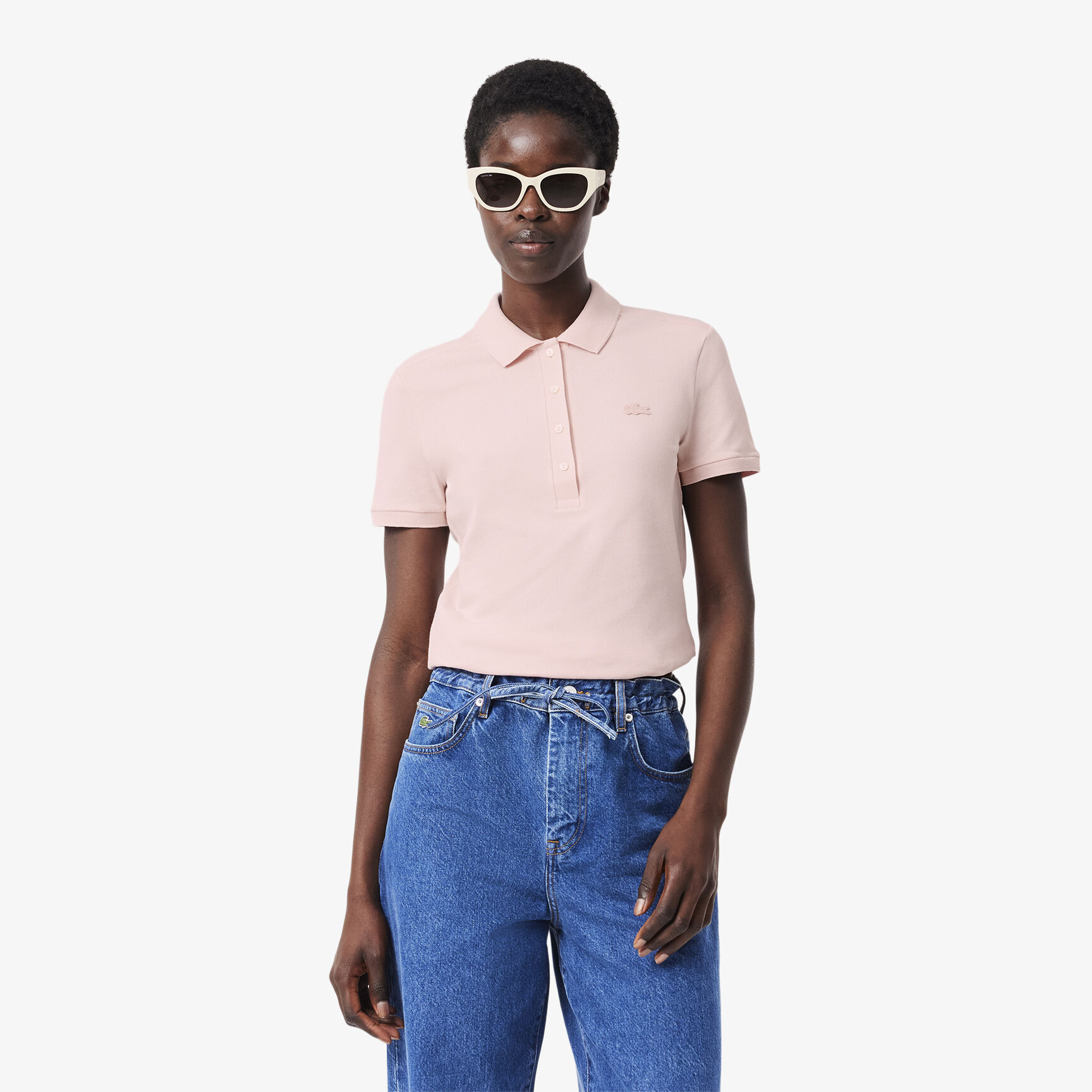 L.12.D Slim Fit Stretch Petit Pique Polo Shirt L.12.D Slim Fit Stretch Mini Pique Polo Shirt - PF5462-00-ADY