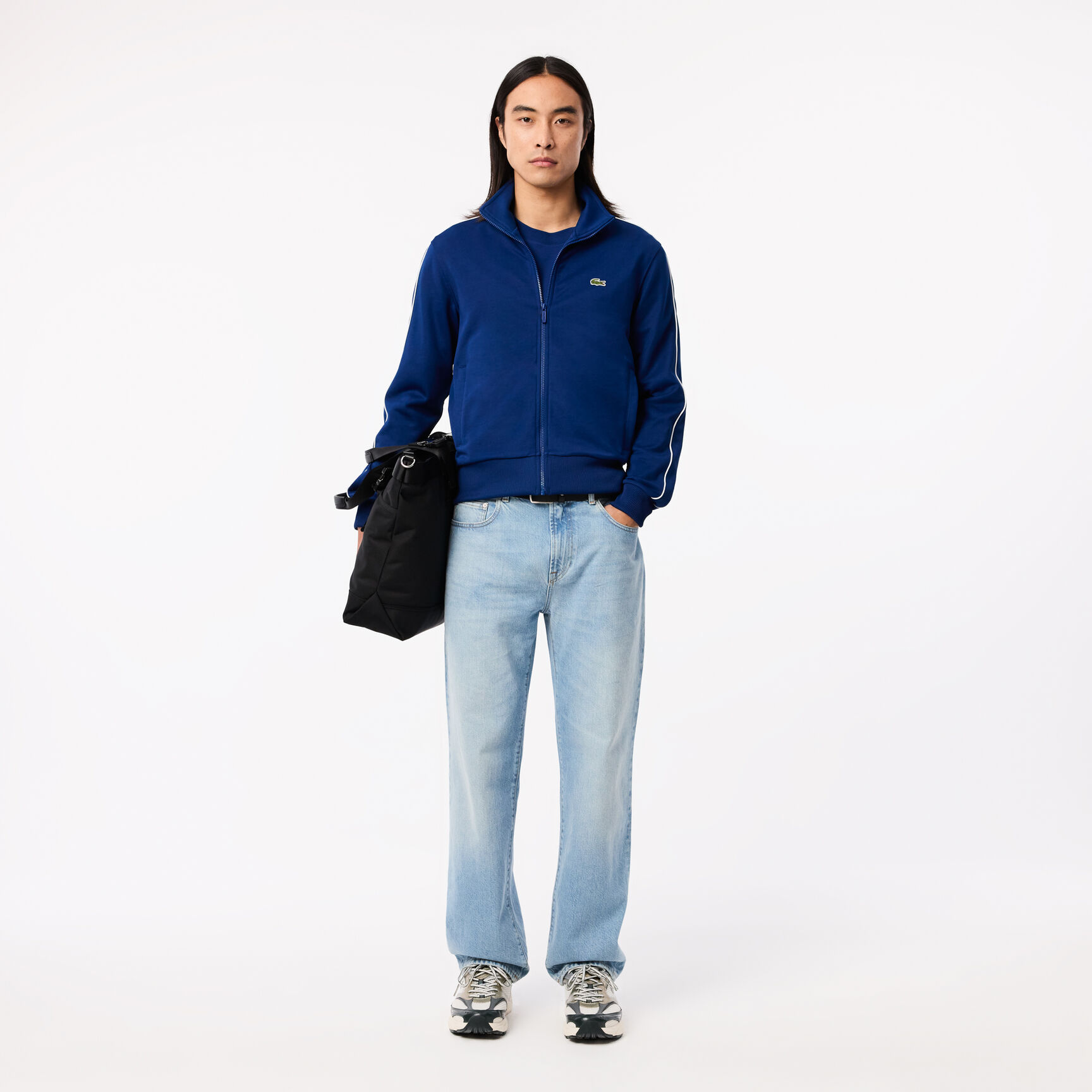 Paris Pique Zip Front Track Jacket - SH1457-00-HBM