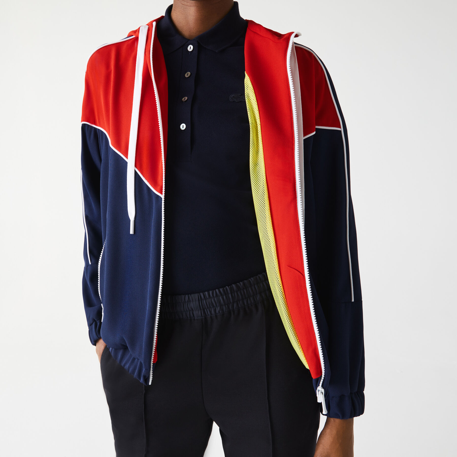Women’s Hooded Colorblock Zip Sweatshirt lacoste women s hooded colorblock zip sweatshirt