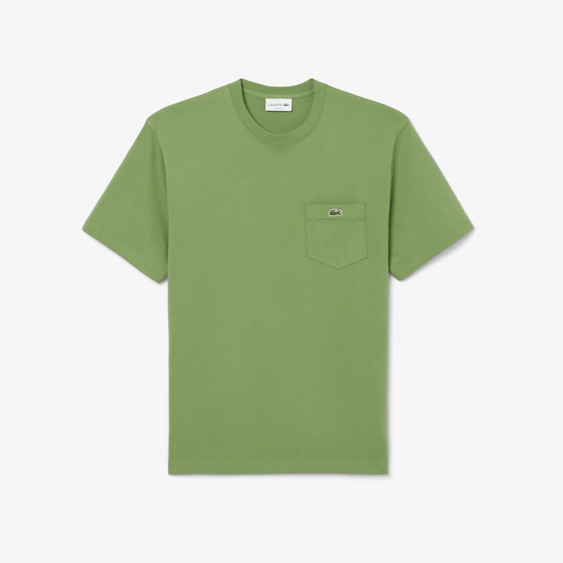 تي شيرت قطني مع جيب على الصدر Cotton T-shirt with Breast Pocket - TH2827-00-02M