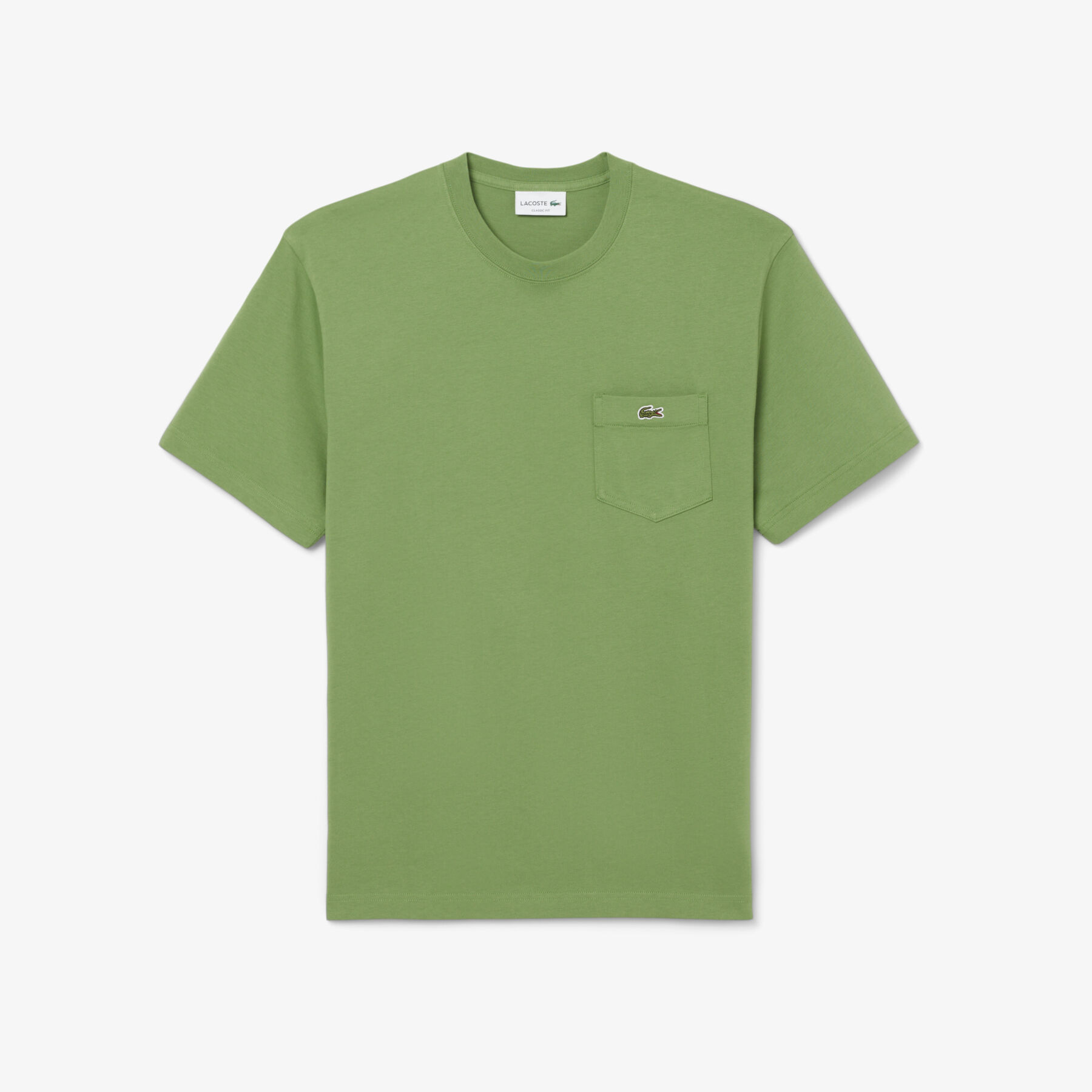 Cotton T-shirt with Breast Pocket lacoste cotton t shirt with breast pocket