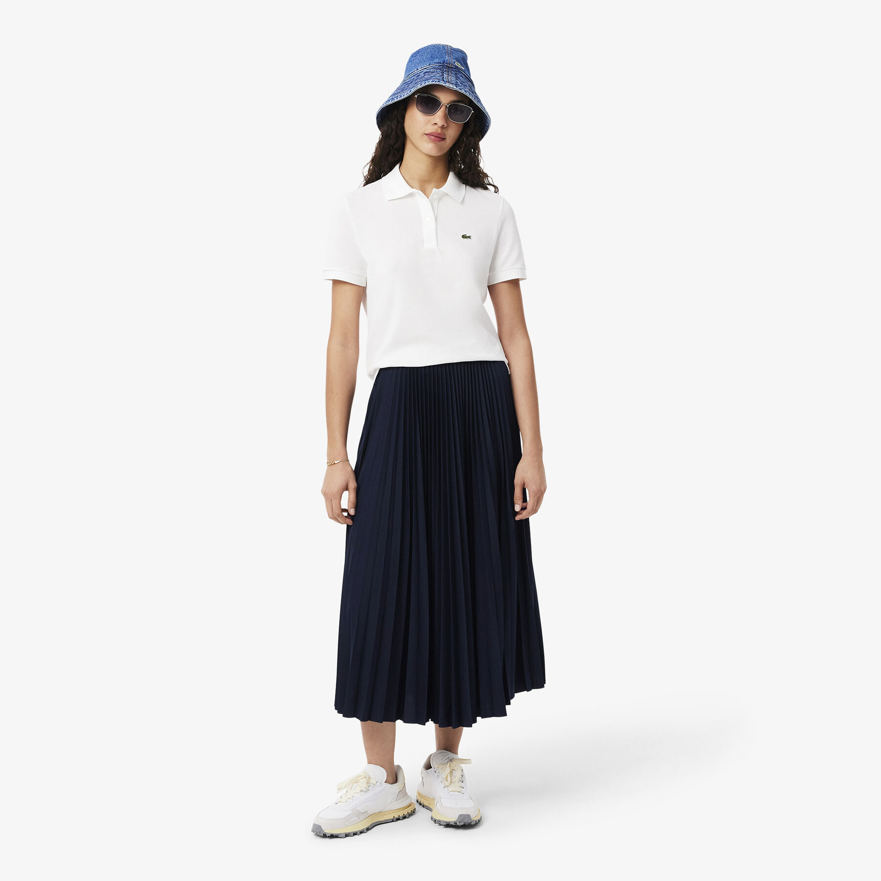 Long Pleated Elasticated Waist Skirt - JF1402-00-166