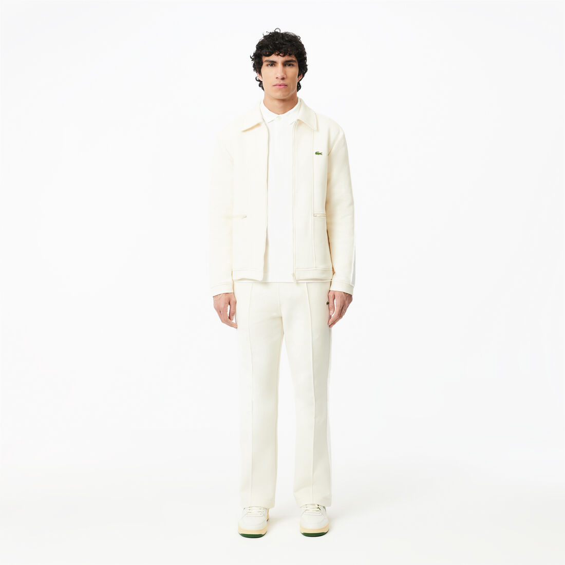 قميص بولو بيكيه باريسي بقصة عادية Smart Paris long sleeve stretch cotton Polo Shirt - PH2481-00-001