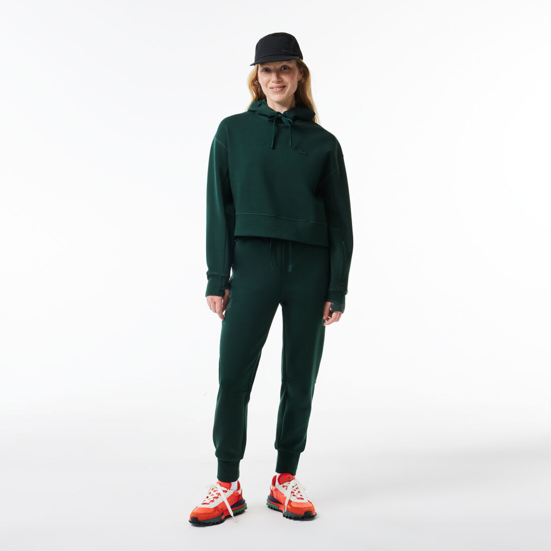 بنطال رياضي قطني Women's Lacoste Two-Ply Jogger Trackpants - XF0343-00-YZP