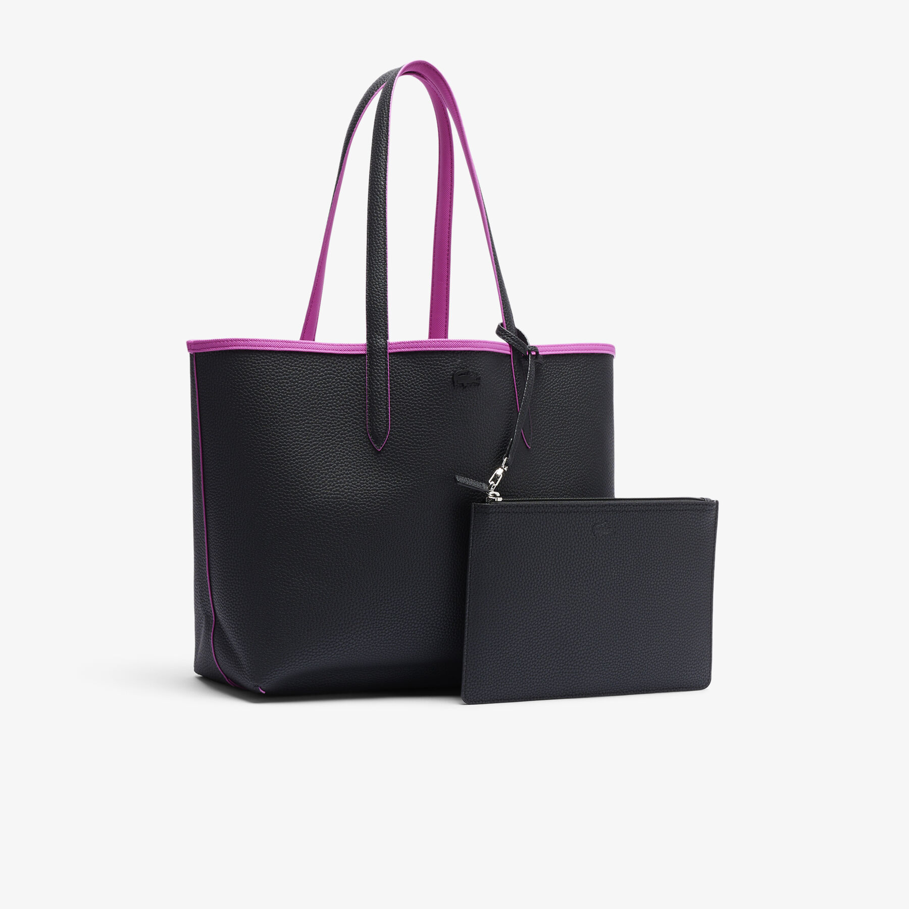 lacoste anna reversible tote with pouch