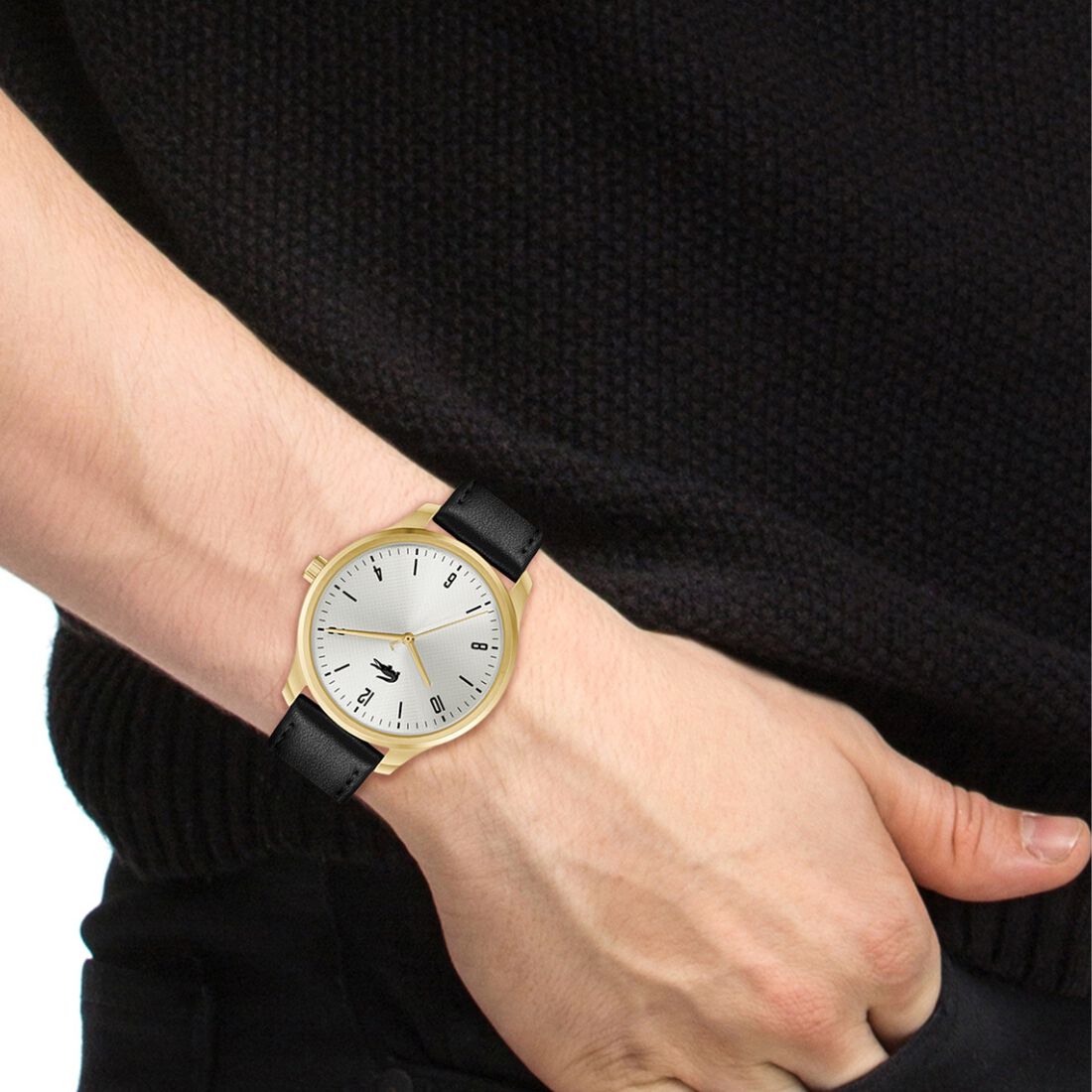 Men Lisbon Watch Lacoste Men Leather Watch - 2011324-BLK