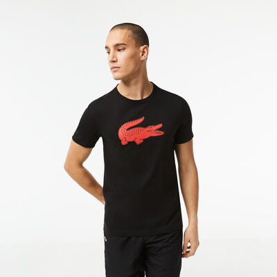 Men's Lacoste Sport 3d Print Crocodile Breathable Jersey T-shirt