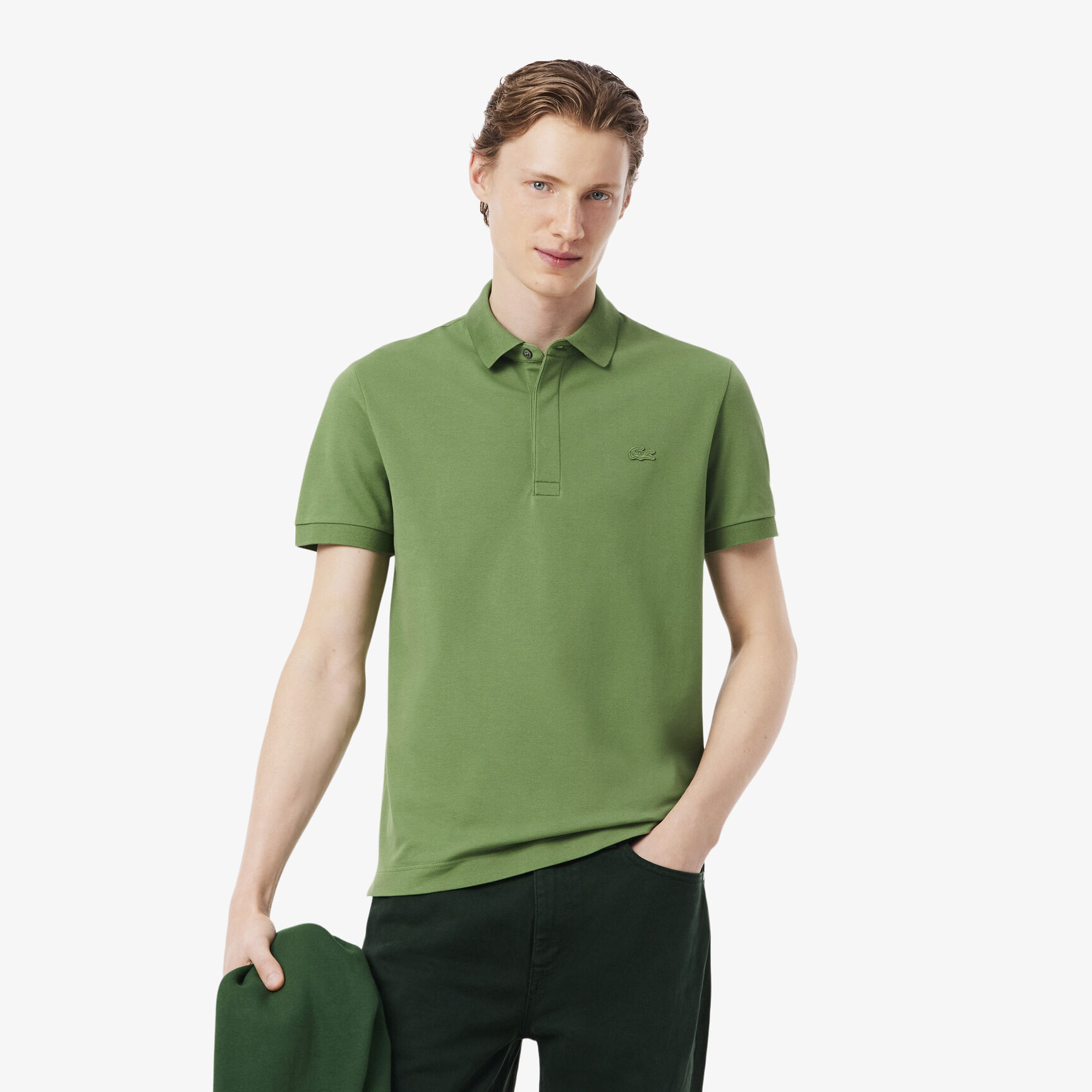 Regular Fit Paris Stretch Pique Polo Shirt - PH5522-00-02M