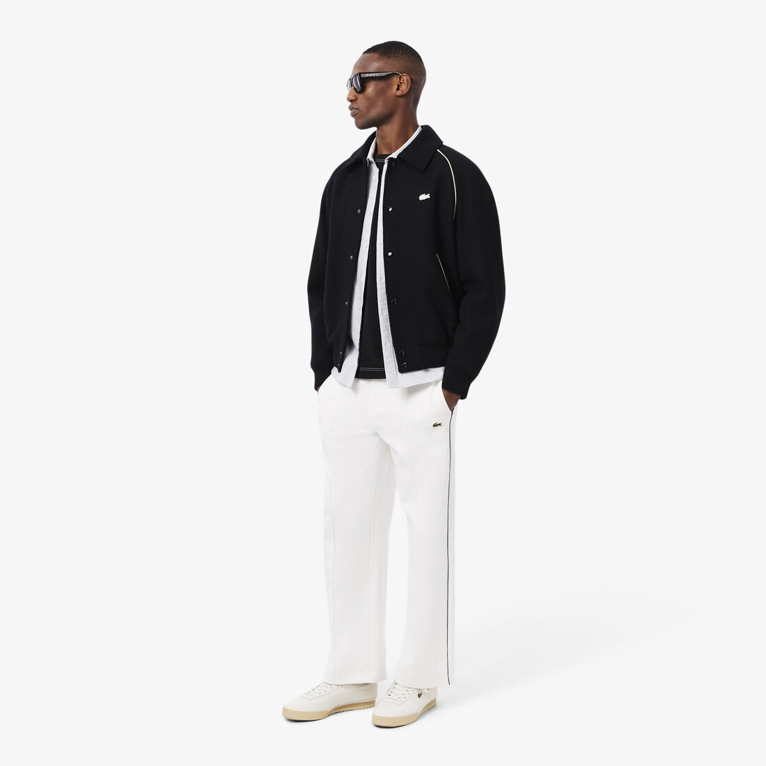 Badge Accent Wool Varsity Jacket Badge Accent Wool Varsity Jacket - BH5841-00-031