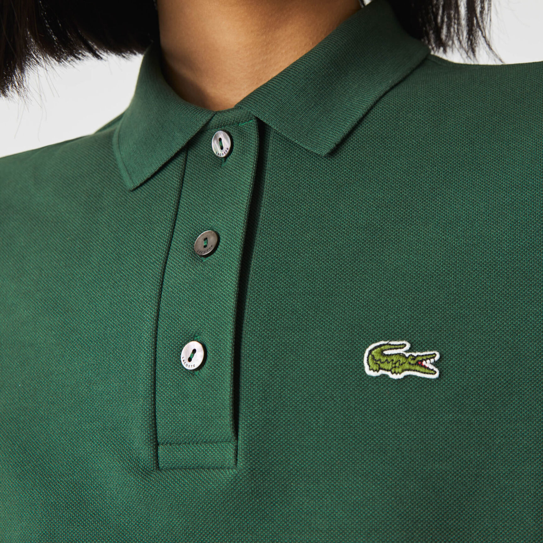 Women’s Lacoste Regular Fit Striped Organic Cotton Polo Women’s Lacoste Regular Fit Striped Organic Cotton Polo