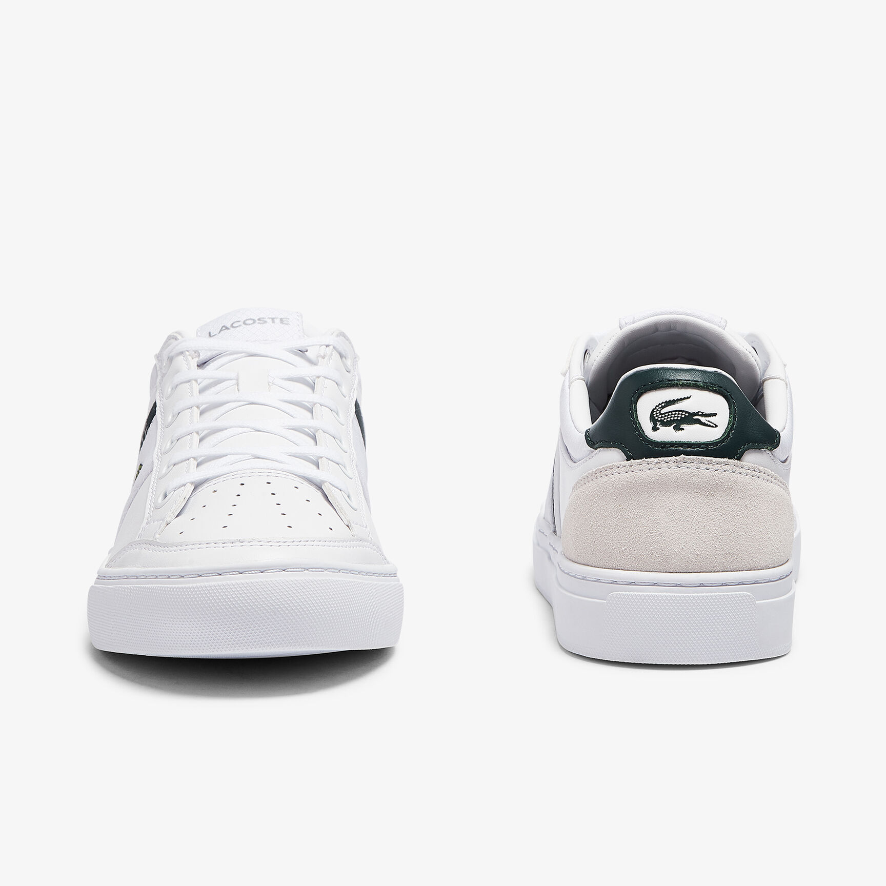 Men's Courtline Leather and Textile Trainers Men's Courtline Leather and Textile Trainers
