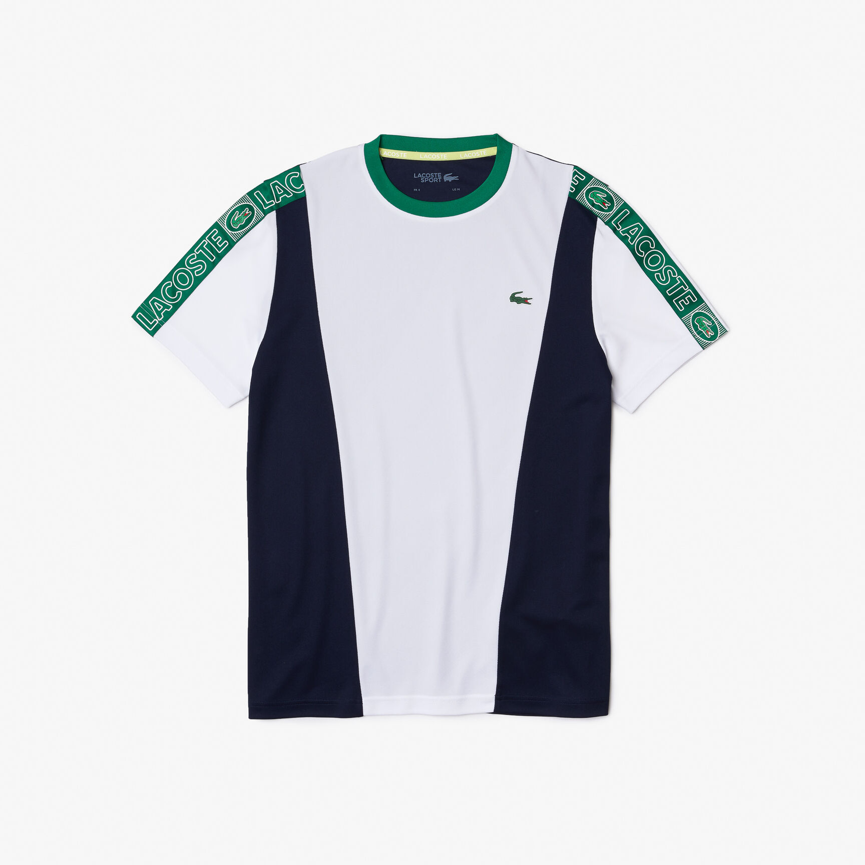 تيشيرت بيكيه بأشرطة شعار الماركة للرجال مجموعة Lacoste SPORT تيشيرت بيكيه بأشرطة شعار الماركة للرجال مجموعة Lacoste SPORT