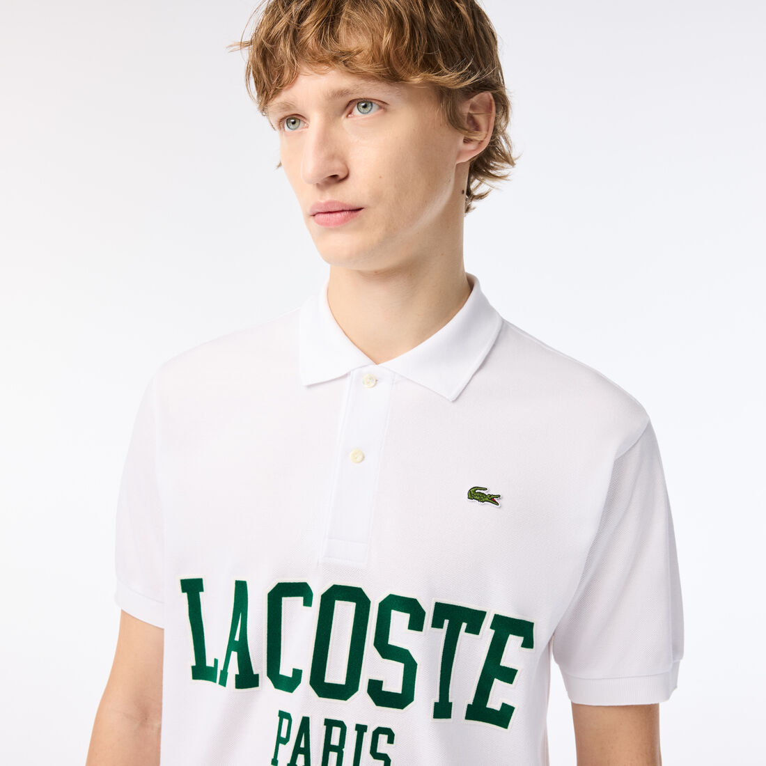 قميص بولو بيكيه L.12.12 أصلي من لاكوست Original L.12.12 Lacoste Flocked Pique Polo Shirt - PH7419-00-001