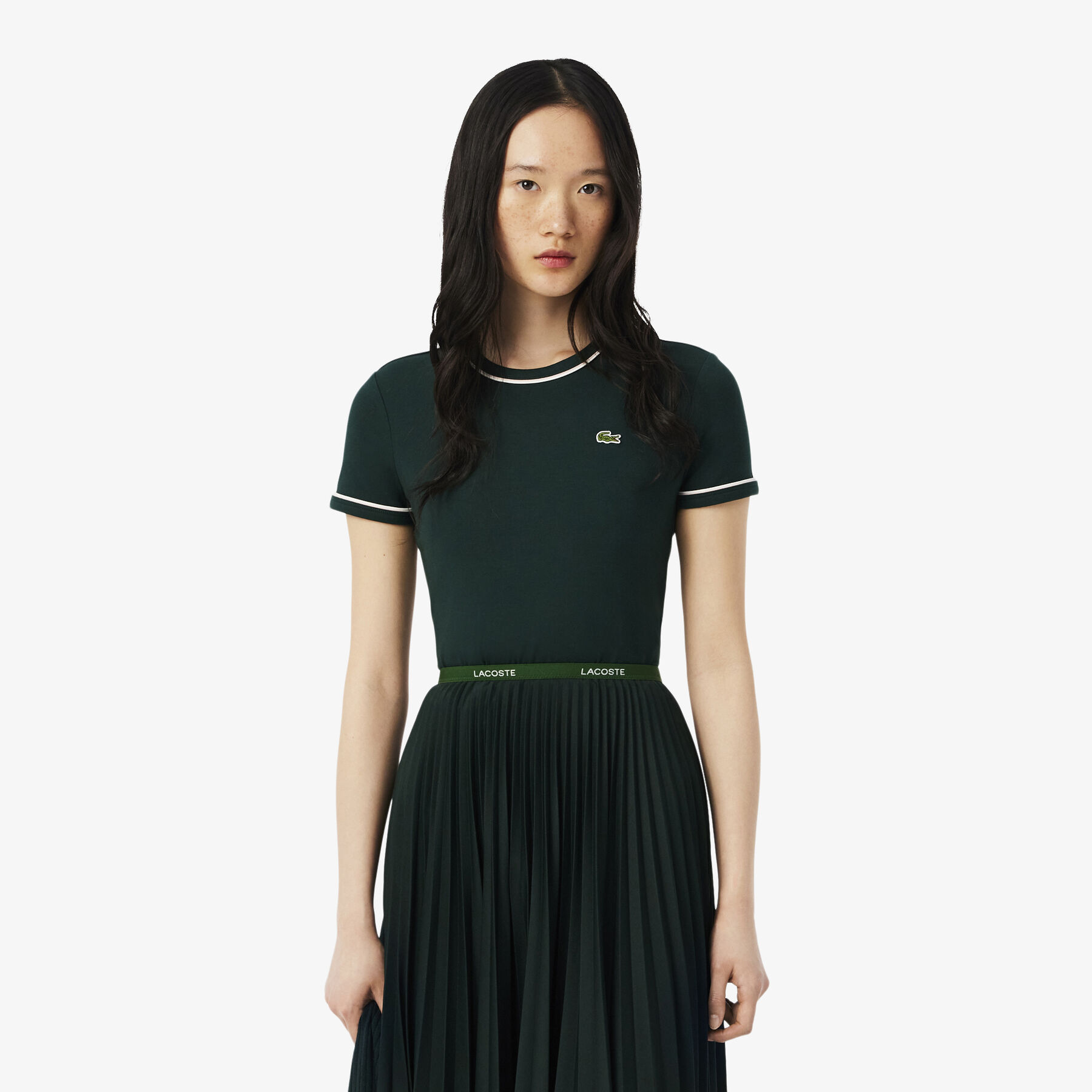 تيشيرت جيرسي بحواف متباينة Contrast Trim Jersey T-shirt - TF5289-00-AIG