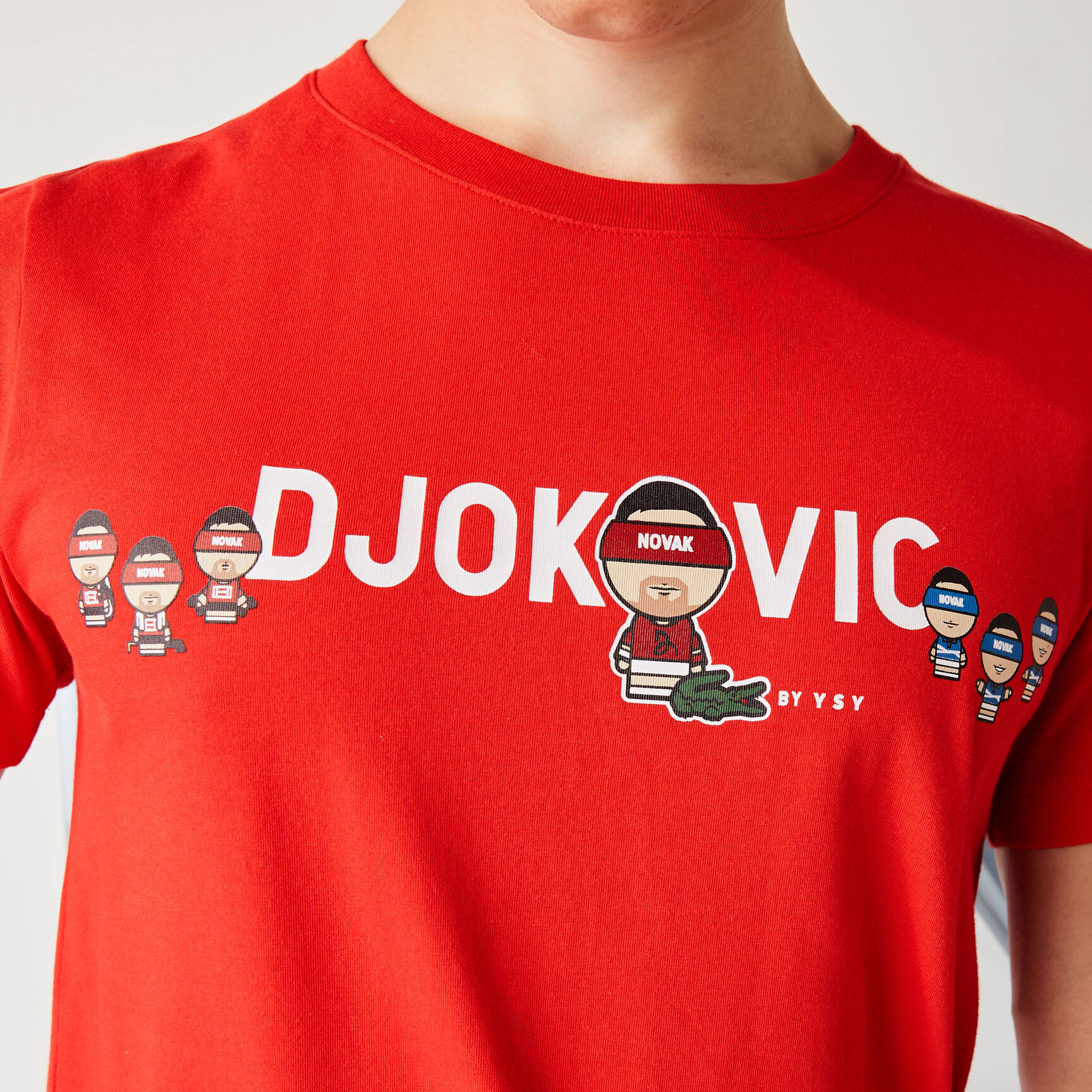 Men's Lacoste SPORT Collab Youssef SY Breathable Cotton T-shirt