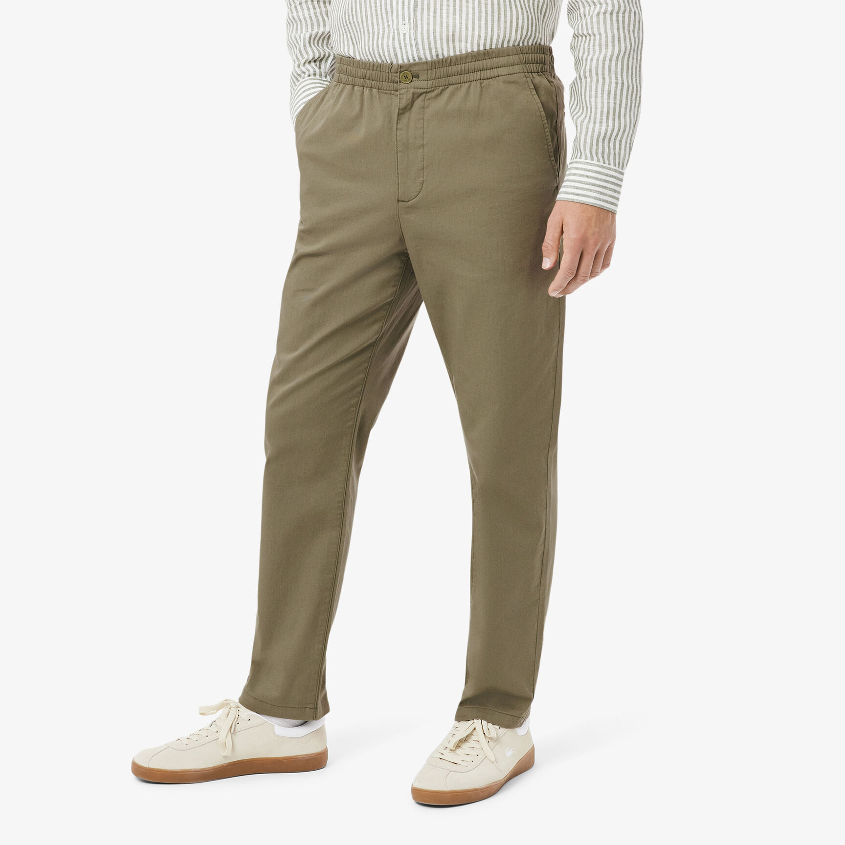 بنطال تشينو من القطن الجبردين بقصّة عادية Regular Fit Cotton Gabardine Chino Pants - XH0062-00-BMY