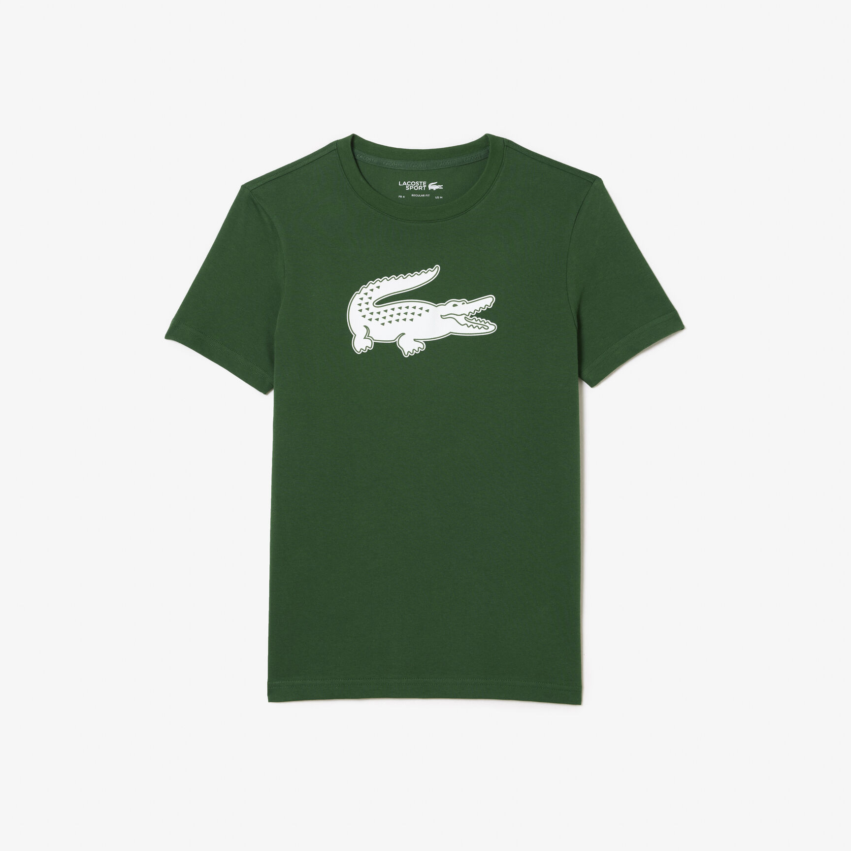تي شيرت رياضي Ultra Dry XXL Men's Lacoste SPORT 3D Print Crocodile Breathable Jersey T-shirt - TH2042-00-291
