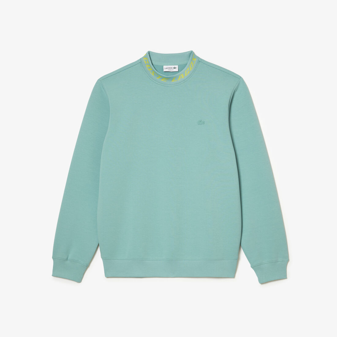 سويت شيرت للجولف من قماش معاد تدويره وبقصّة مريحة للارتداء Men's Lacoste Double Sided Logo Collar Sweatshirt - SH5690-00-3A4