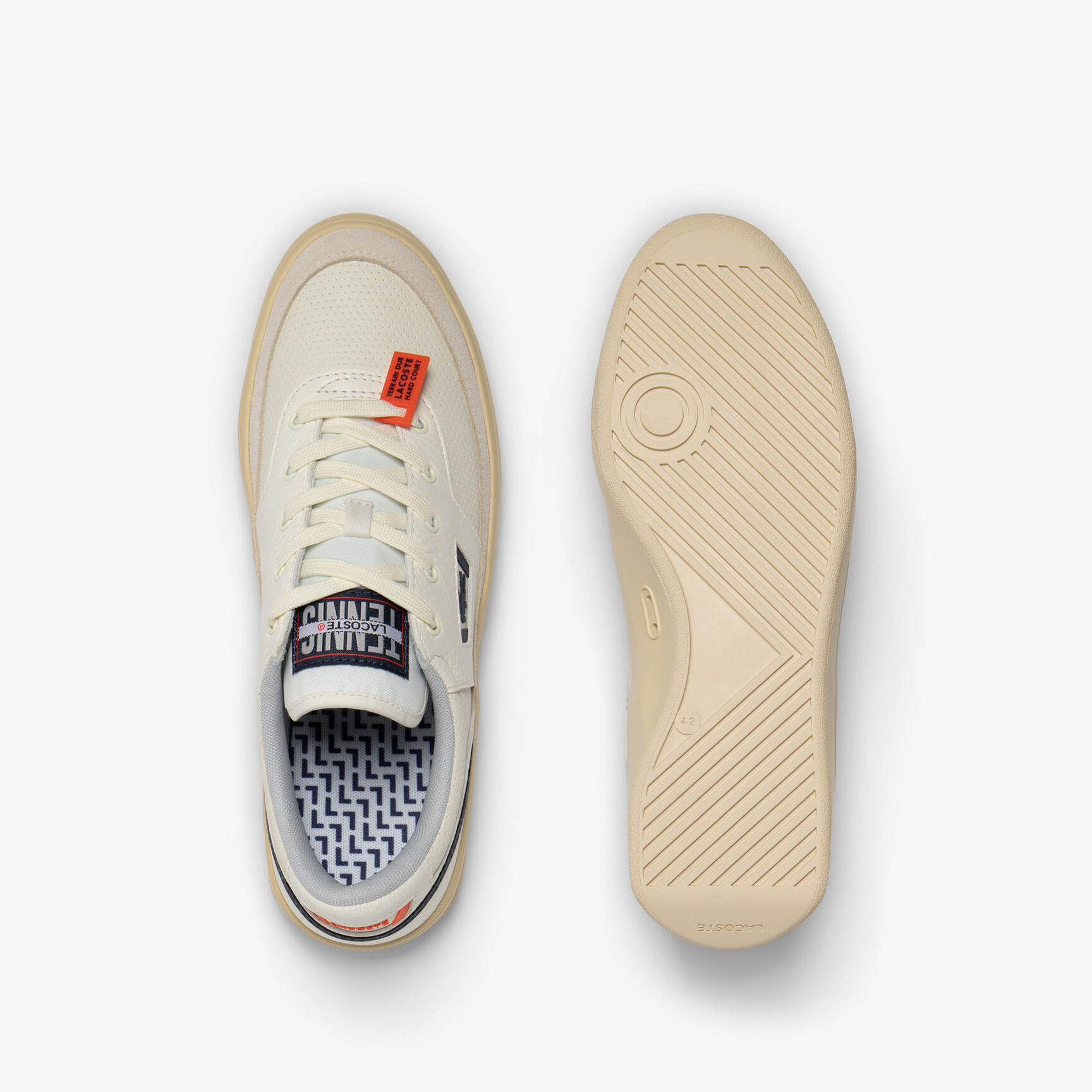 Buy Men's G80 Leather, Suede and Neoprene Trainers | Lacoste UAE