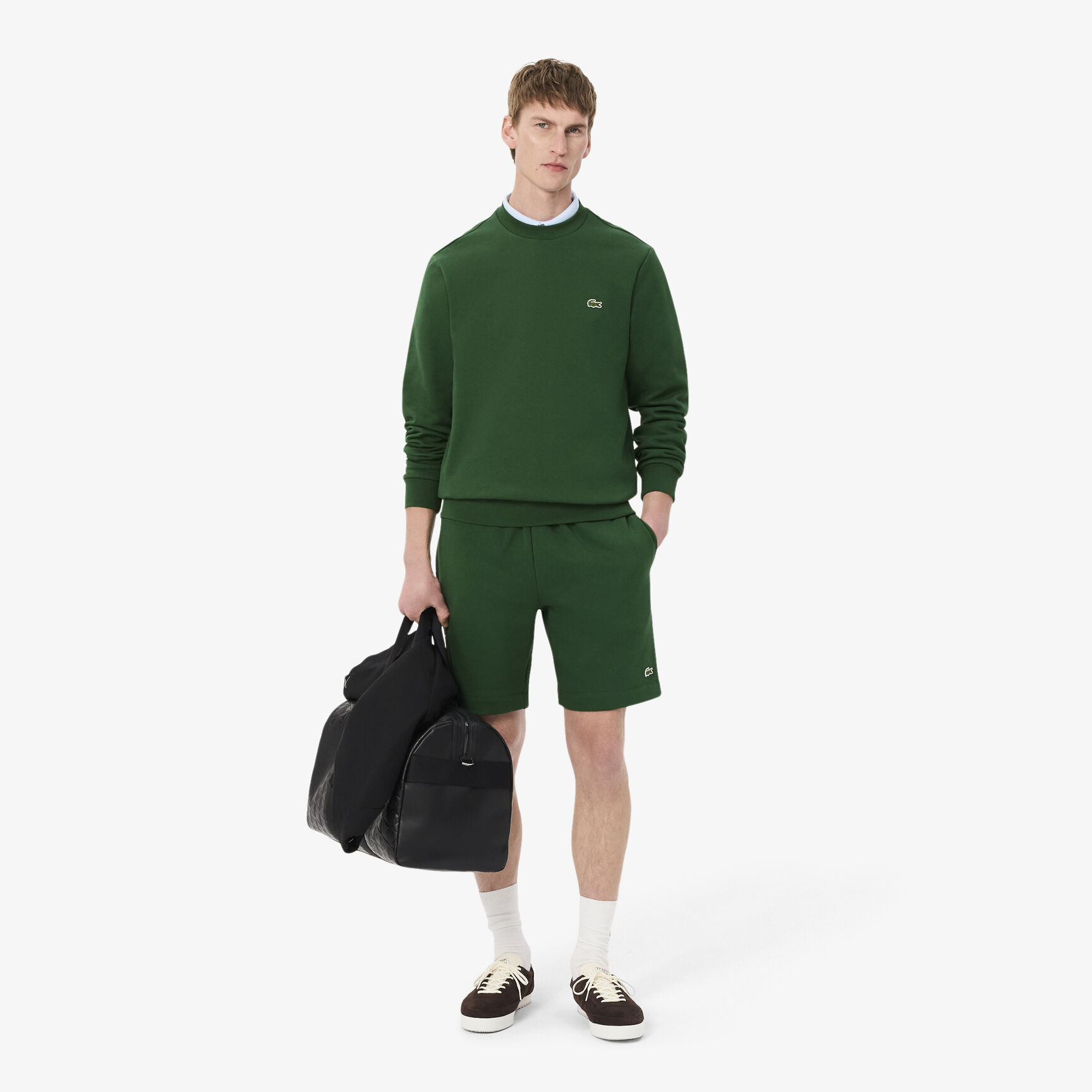 Men's Lacoste Organic Brushed Cotton Fleece Jogger Shorts - GH9627-00-132