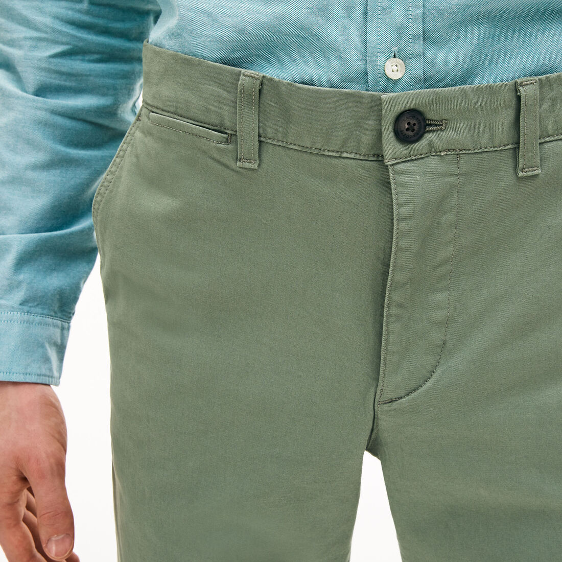 بنطال التشينو من الجبردين المرن بقصة ضيقة للرجال بنطال التشينو من الجبردين المرن بقصة ضيقة للرجال