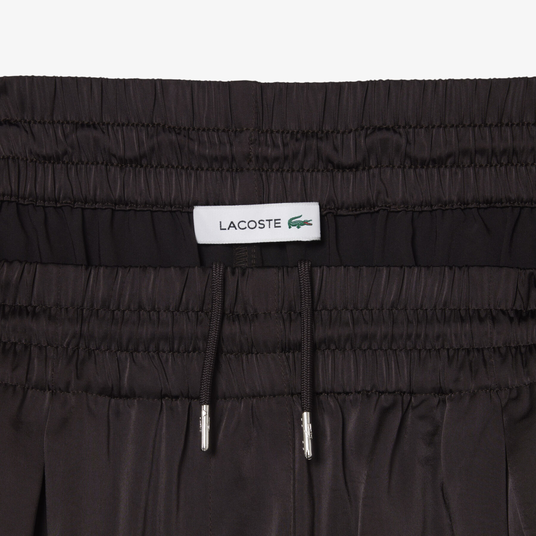 Oversized Elasticated Satin Pants lacoste oversized elasticated satin pants