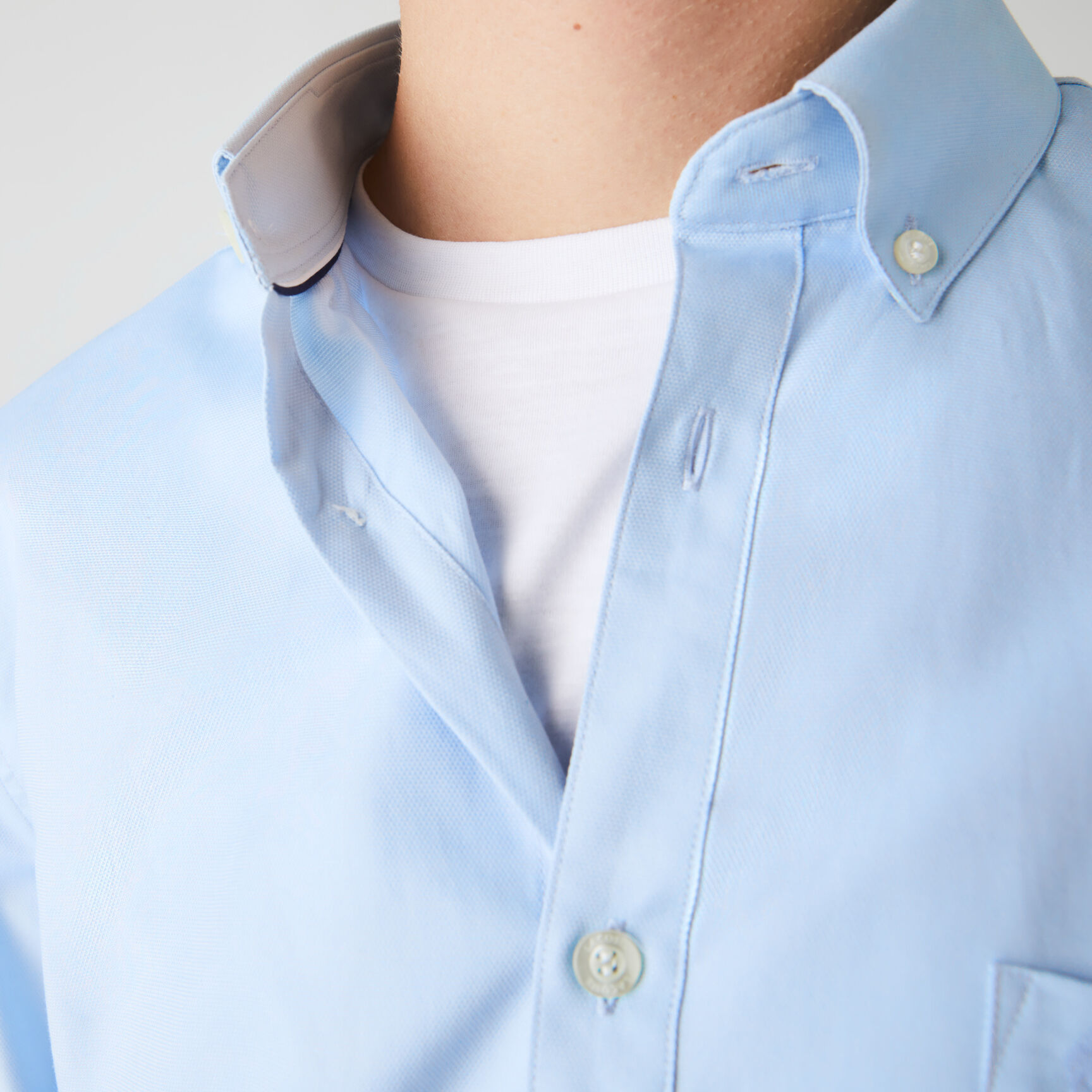 Men's Regular Fit Cotton Mini Pique Shirt Men's Regular Fit Cotton Mini Pique Shirt