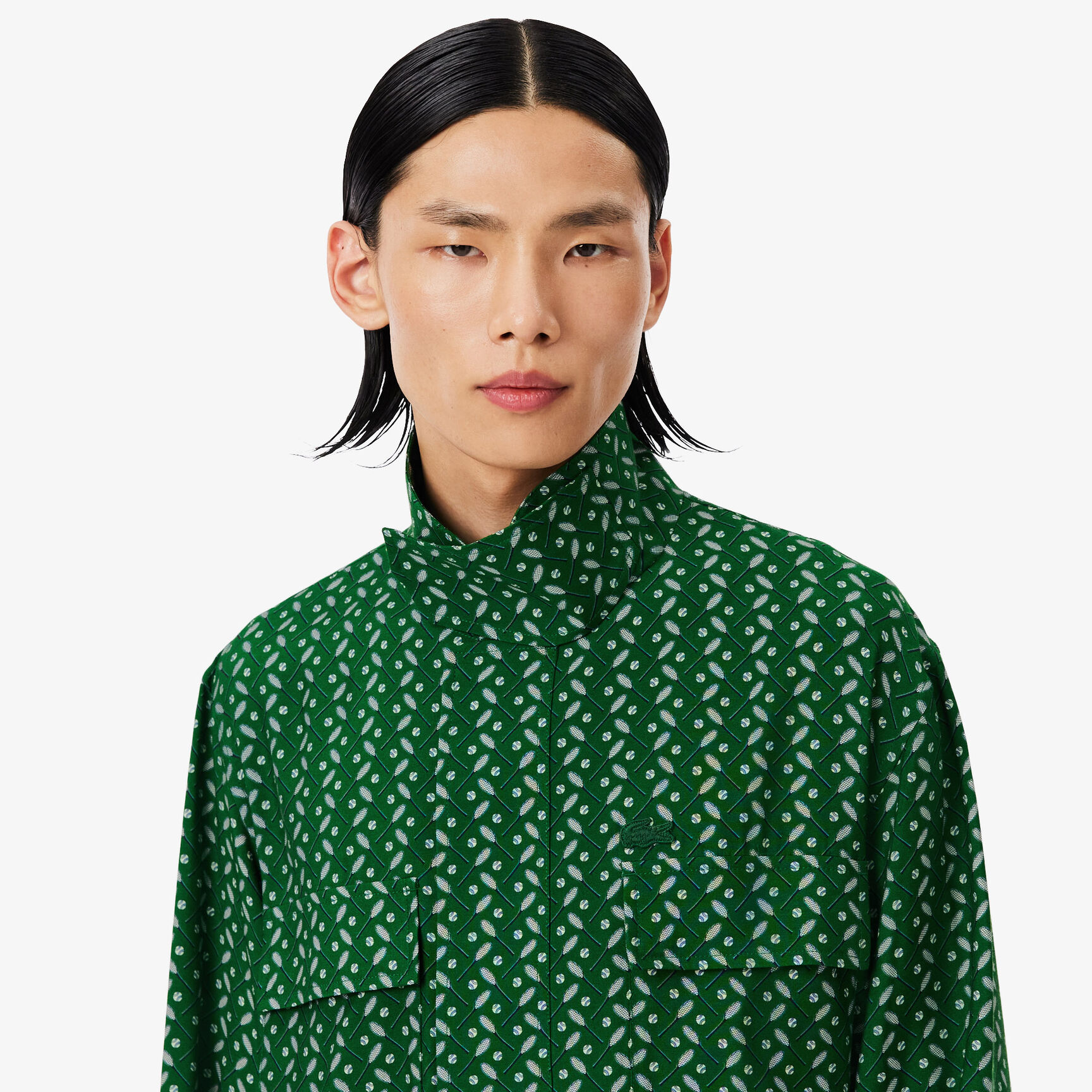 Runway Regular Fit Printed Satin Shirt - CH3777-00-F6H