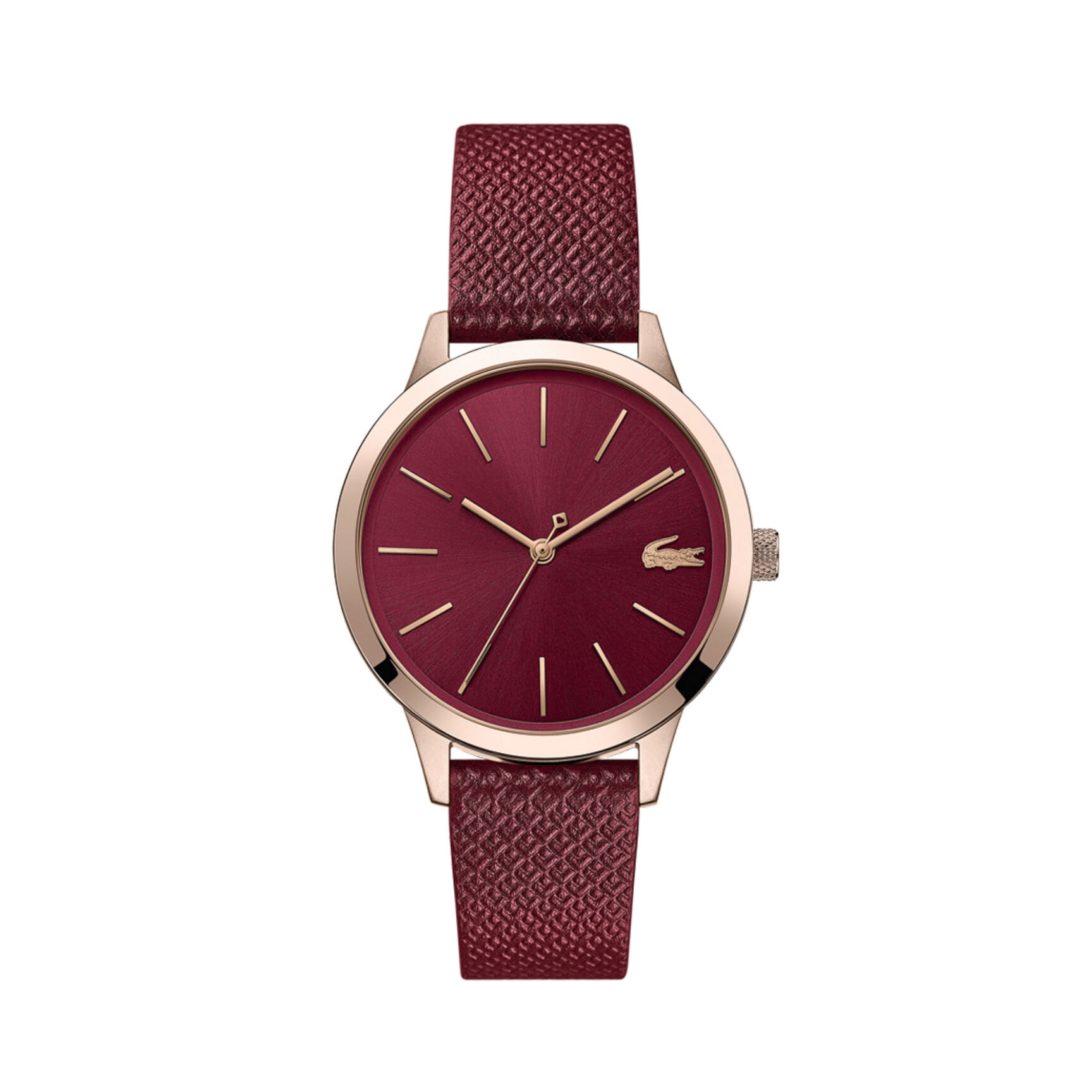 Lacoste Lacoste.12.12 Womens Burgundy Dial Watch Lacoste Lacoste.12.12 Womens Burgundy Dial Watch