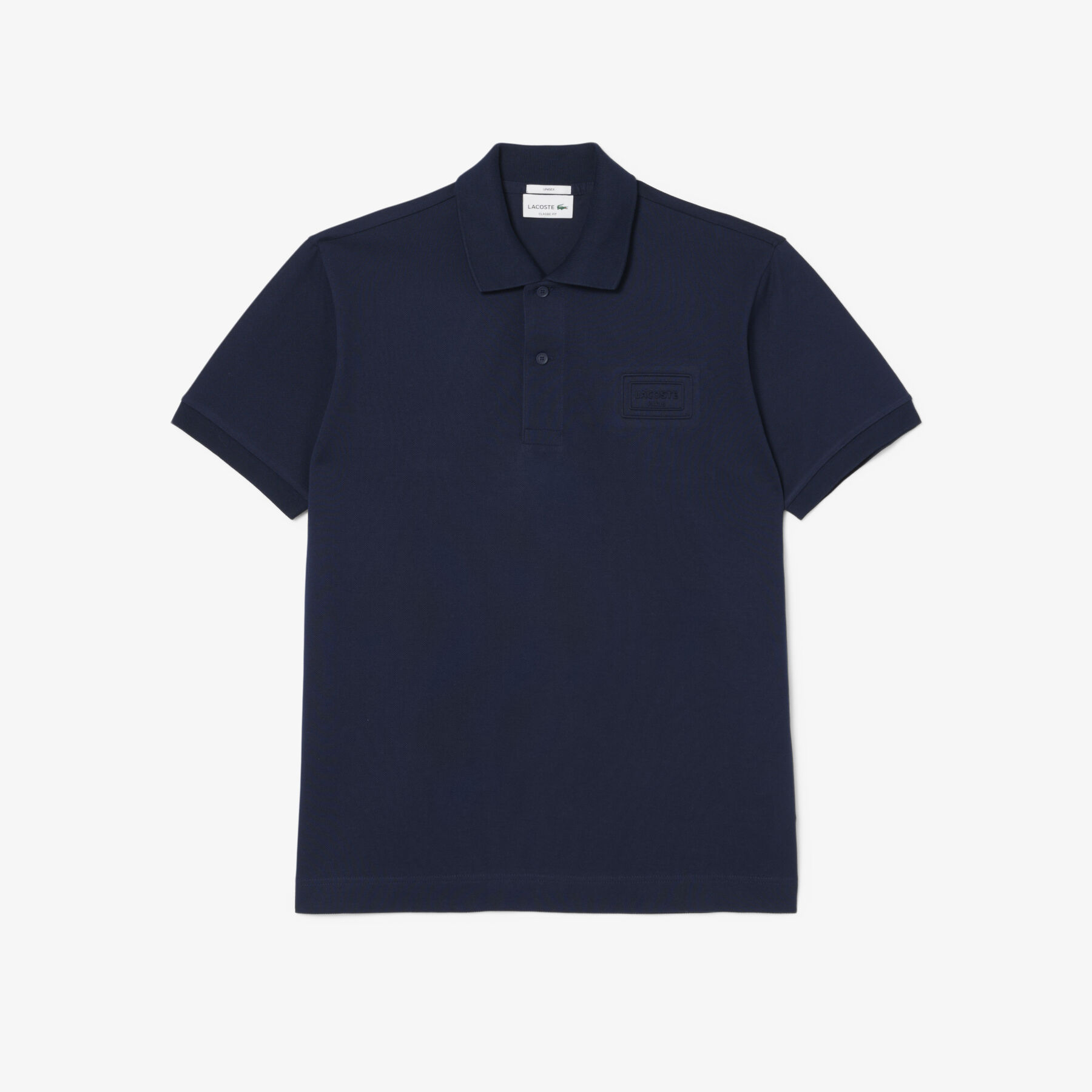 قميص بولو ذو تصميم كلاسيكي ومزخرف بشعار الماركة Classic Fit Embossed Branding Polo Shirt - PH0752-00-166