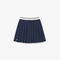 lacoste oxford cotton pleated skirt