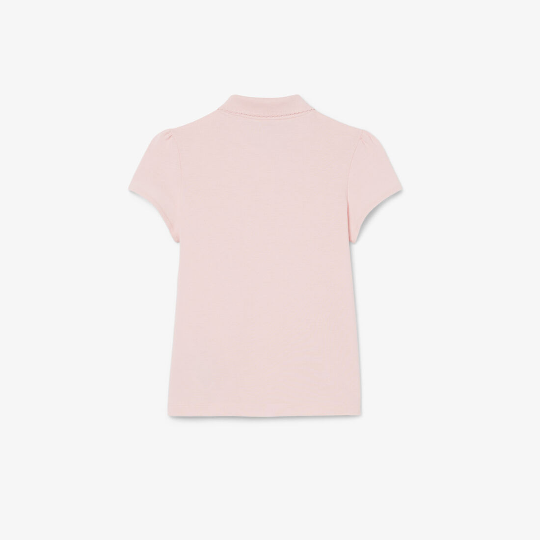 Scalloped Collar Mini Pique Polo Shirt Scalloped Collar Mini Pique Polo Shirt - PJ3594-00-KF9