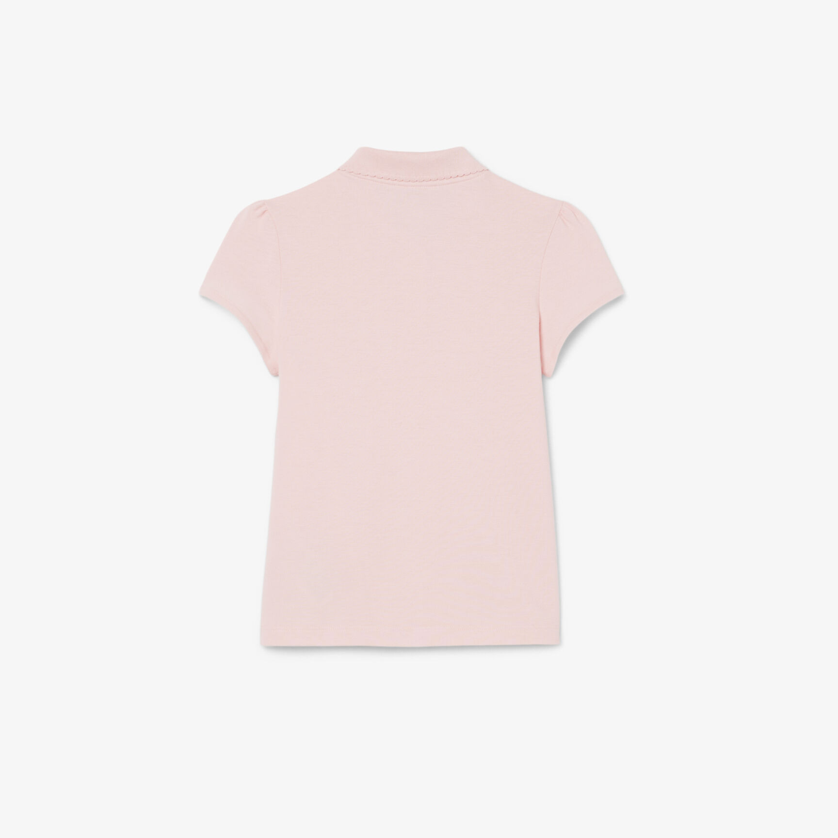 Scalloped Collar Mini Pique Polo Shirt Scalloped Collar Mini Pique Polo Shirt - PJ3594-00-KF9