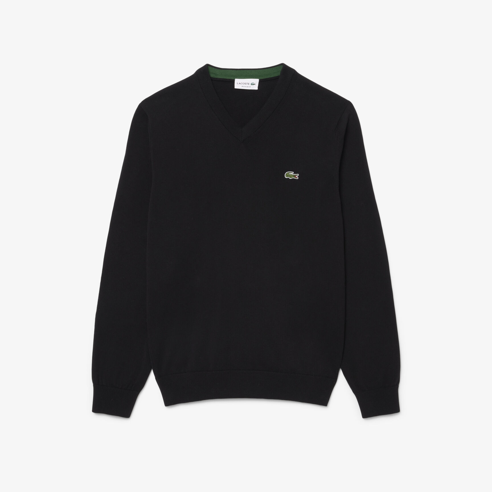 Monochrome Cotton V-neck Sweater Monochrome Cotton V-neck Sweater - AH1951-00-031