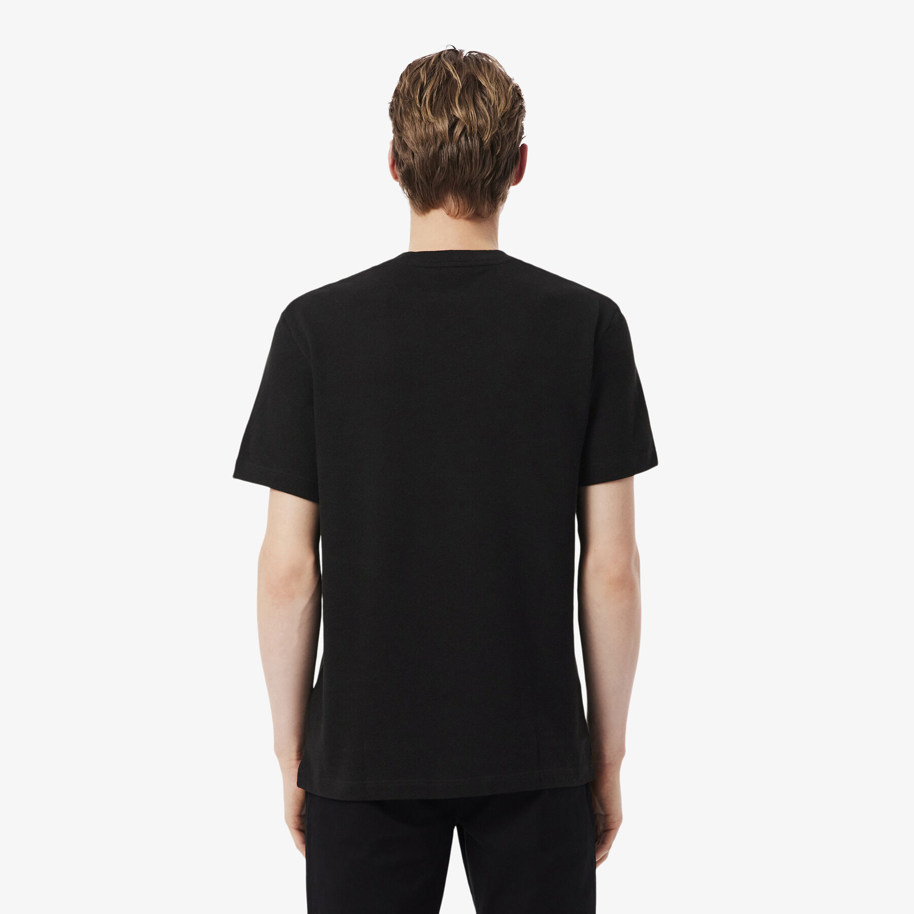تيشيرت بيكيه من القطن الثقيل والكتان Heavy Cotton and Linen Pique T-shirt - TH0629-00-031