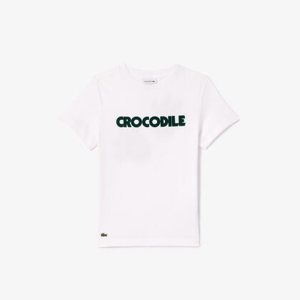 Croc Print Cotton T-shirt