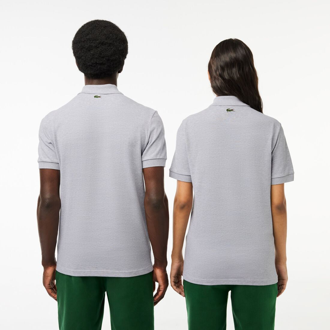تي شيرت بولو بيكيه فائق الخفة بطبعة الكرة الأرضية من مجموعة لاكوست موفمنت Lacoste Signature Print Stretch Pique Polo Shirt - PH1136-00-CCA