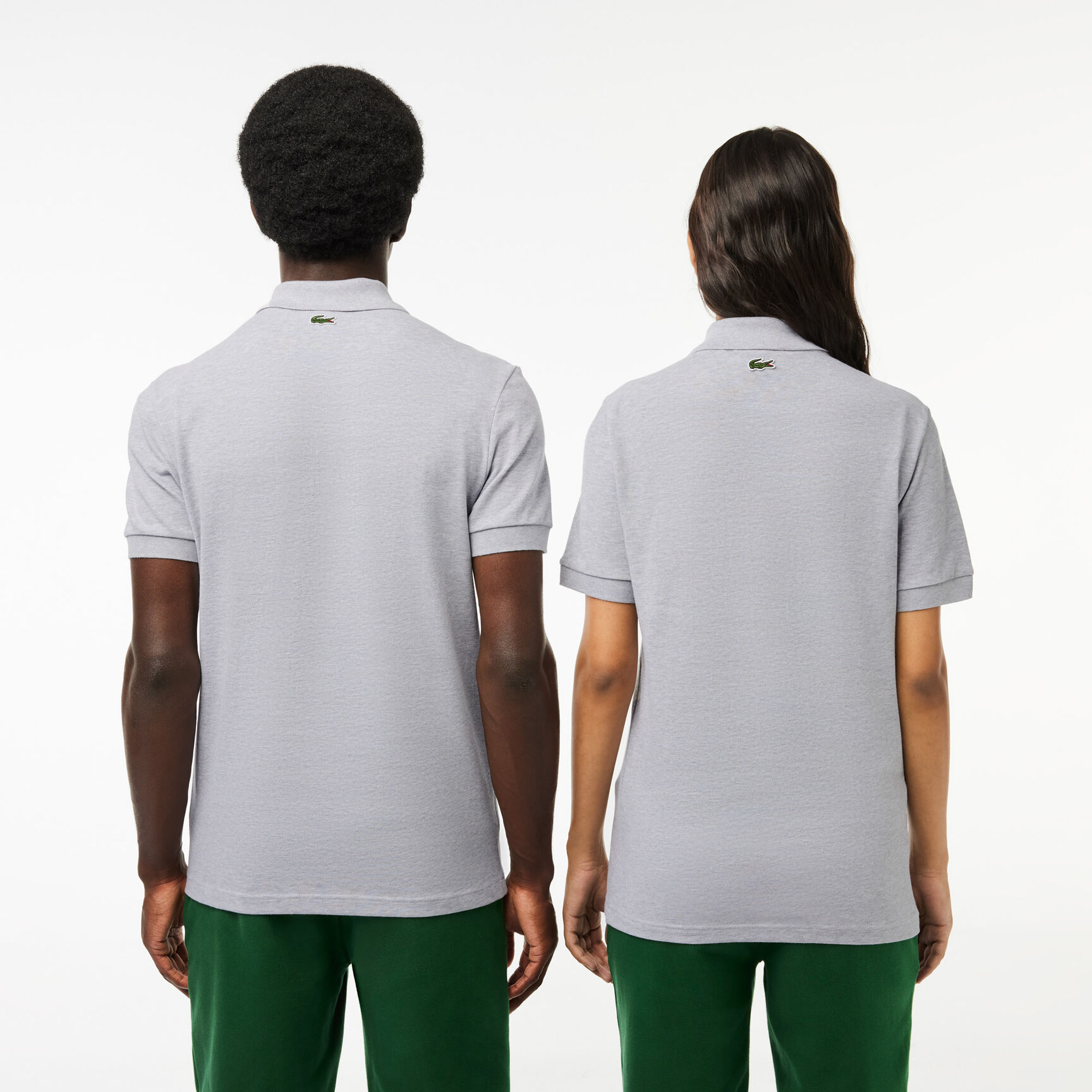 تي شيرت بولو بيكيه فائق الخفة بطبعة الكرة الأرضية من مجموعة لاكوست موفمنت Lacoste Signature Print Stretch Pique Polo Shirt - PH1136-00-CCA