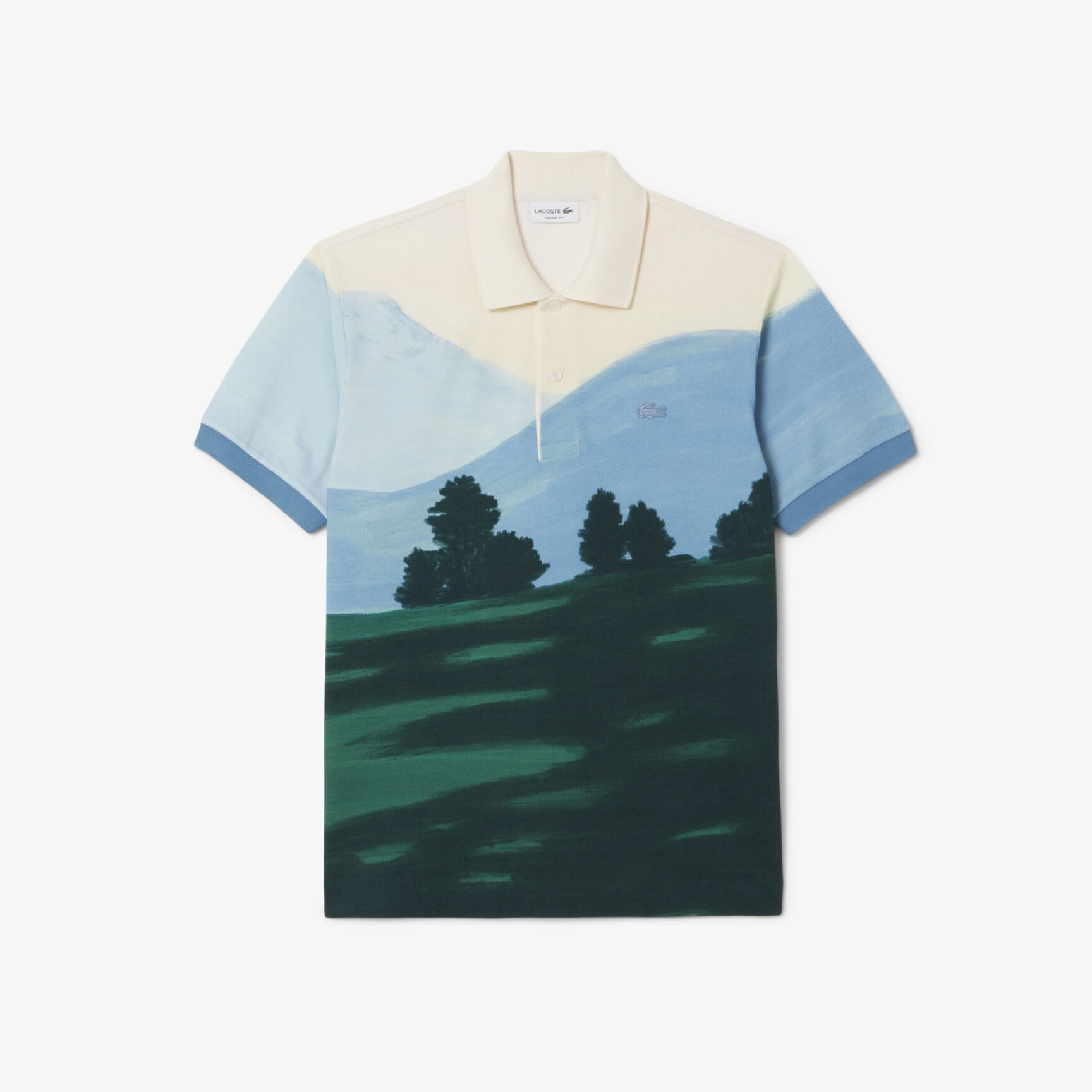 Classic Fit Printed Petit Pique Polo Shirt - PH5895-00-9IX