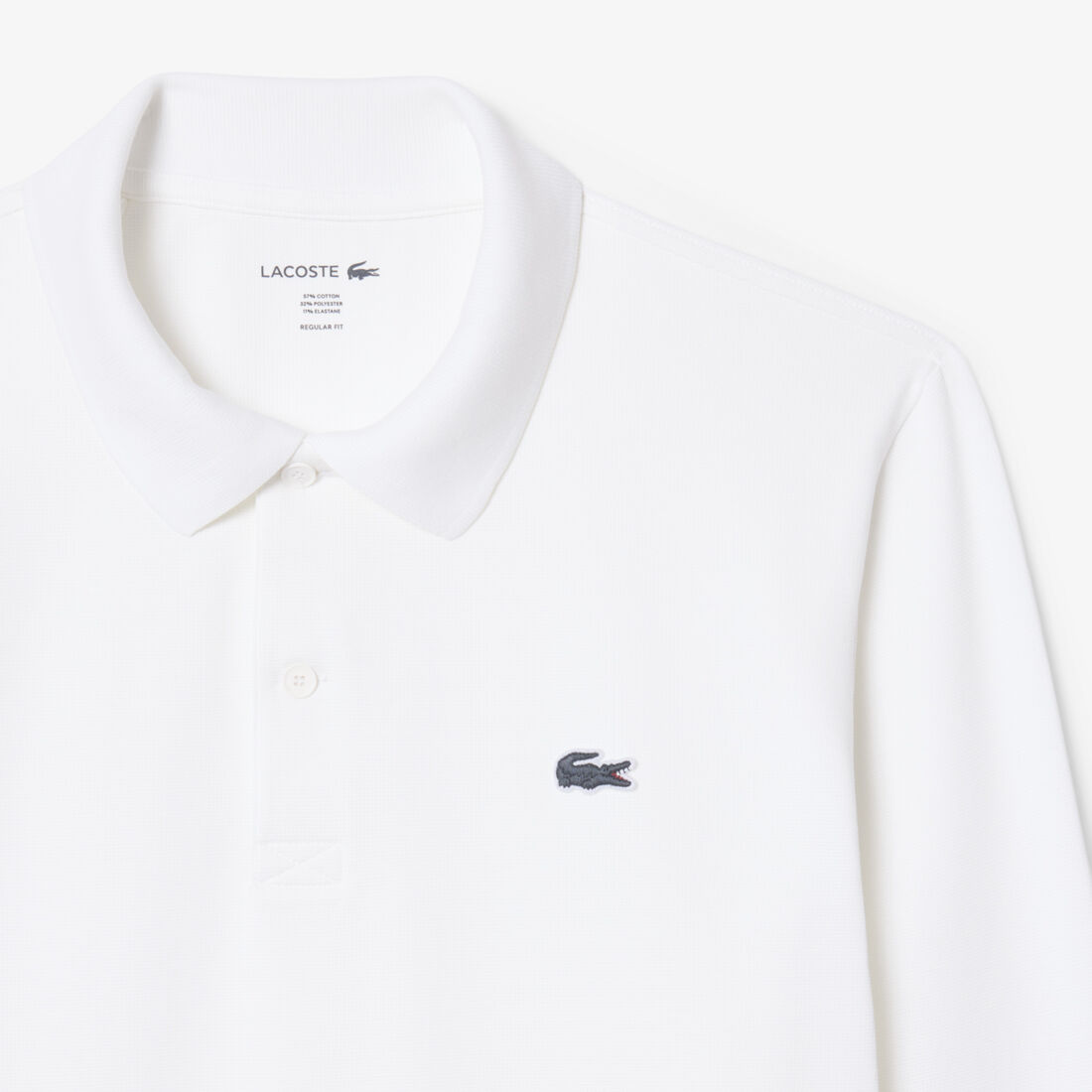 Regular Fit Long Sleeved Cotton Blend Polo Shirt lacoste regular fit long sleeved cotton blend polo shirt