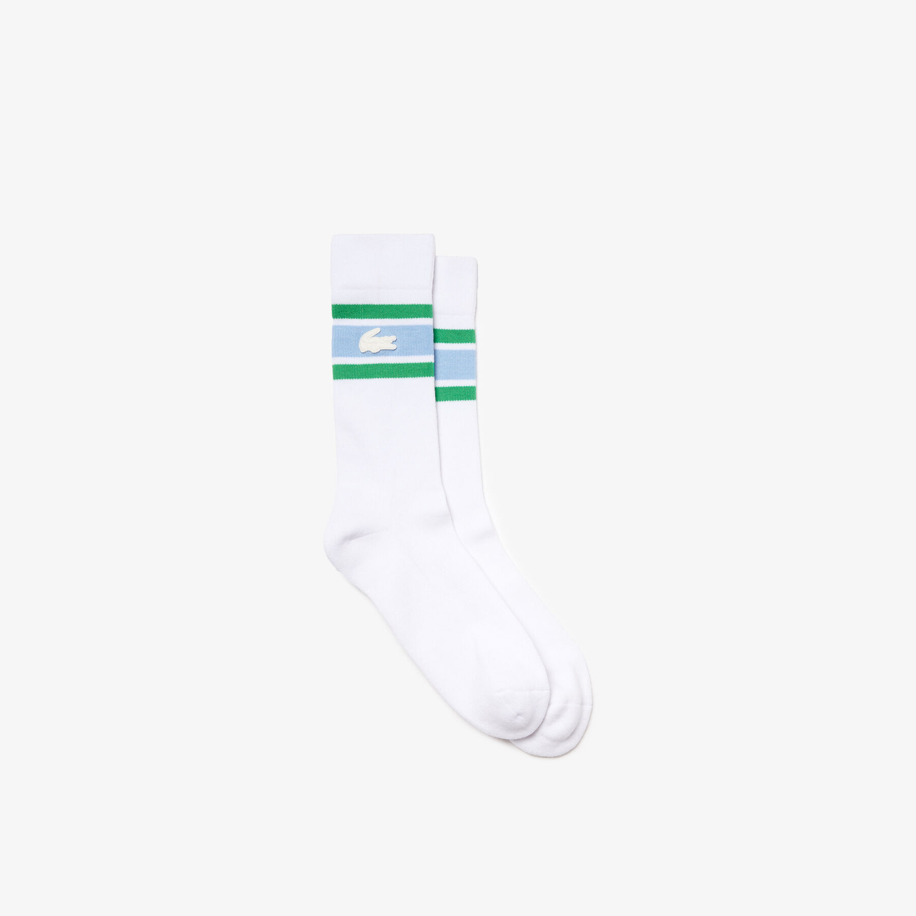 لاكوست جوارب قطنية مرنة مقلمة للجنسين مجموعة lacoste live