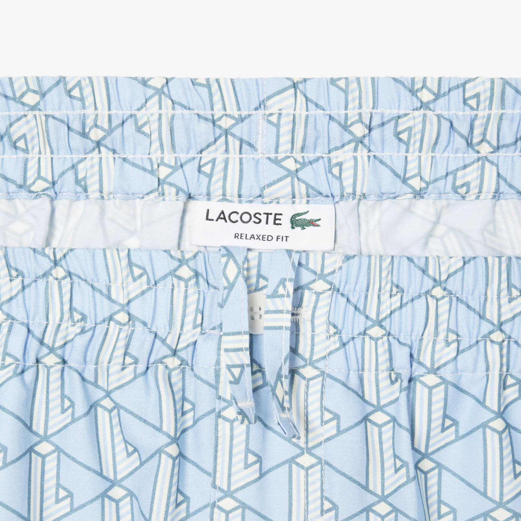 Lightweight Monogram Print Shorts - GH9928-00-GIL