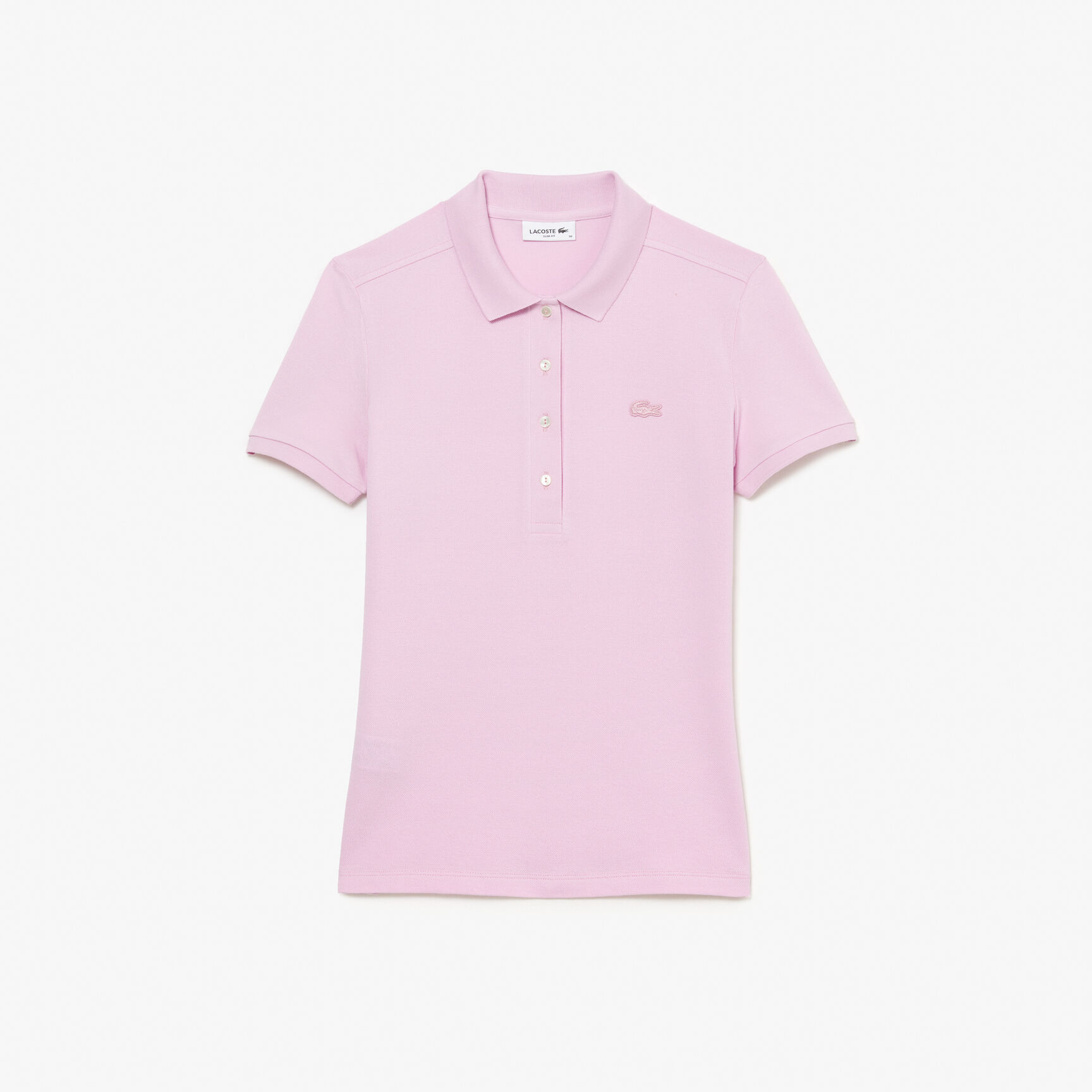 تيشيرت بولو L.12.D بقصة ضيقة من قماش بيتي بيكيه المطاطي تيشيرت بولو L.12.D بقصة ضيقة من قماش بيتي بيكيه المطاطي