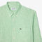 lacoste regular fit striped linen shirt