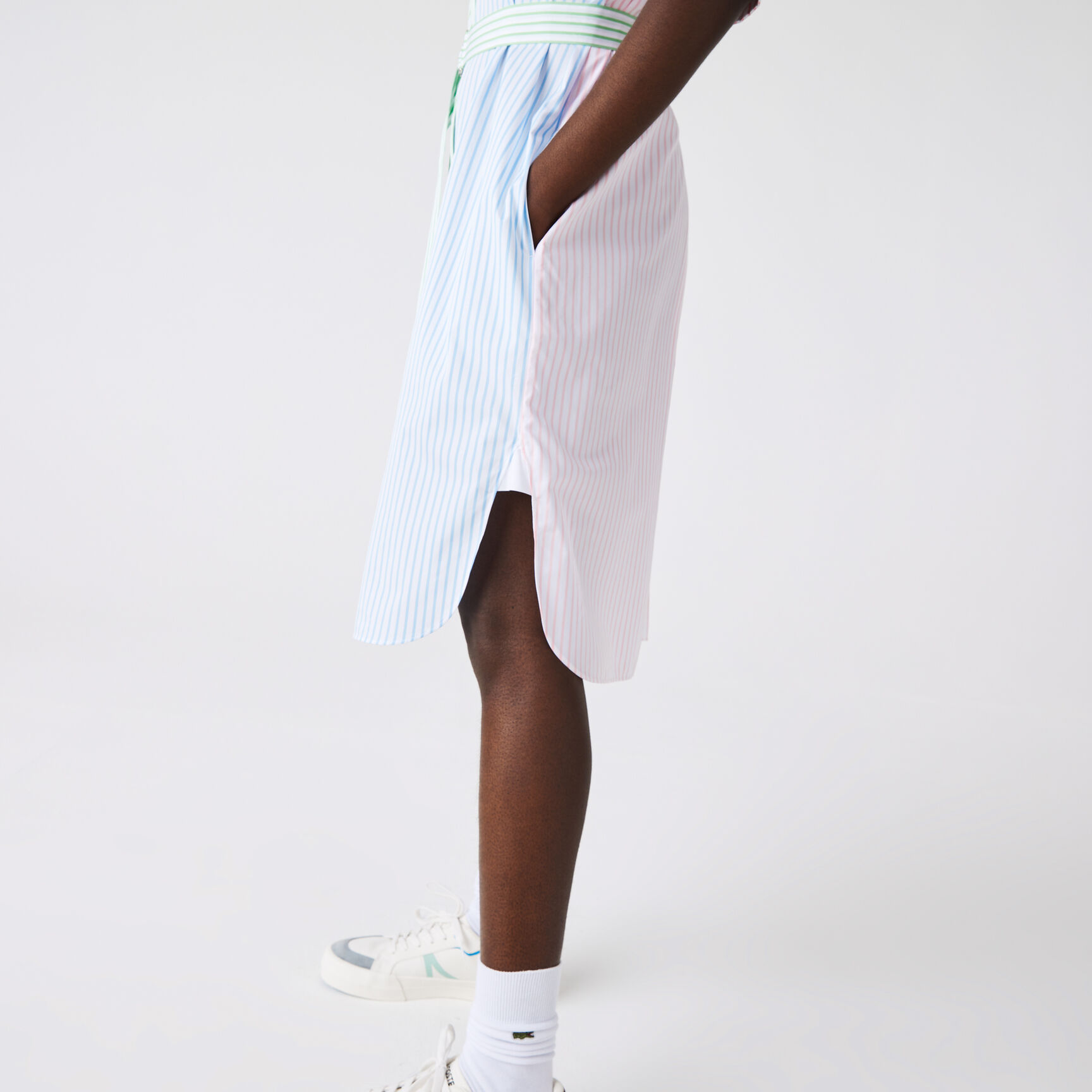 Women's Tennis Embroidery Patchwork Shirt Dress