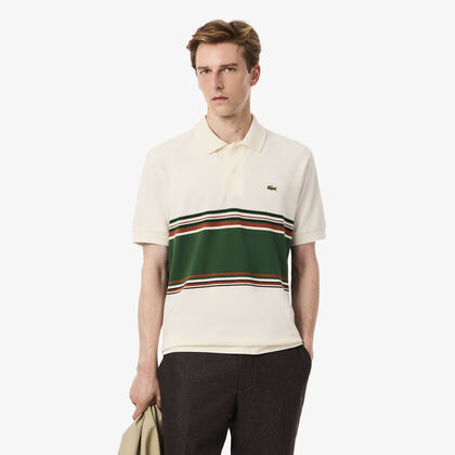 French Made Classic Fit Striped Polo Shirt