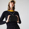 Women's Croco Crew Grained Leather Zip Shoulder Bag lacoste women s croco crew grained leather zip shoulder bag