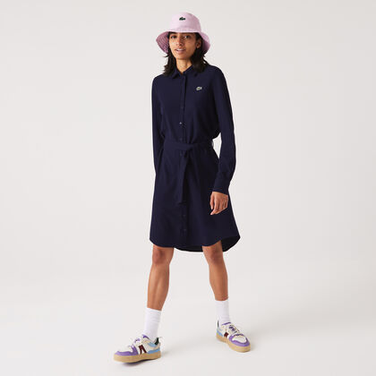 Women's Lacoste Adjustable Cotton Pique Polo Dress